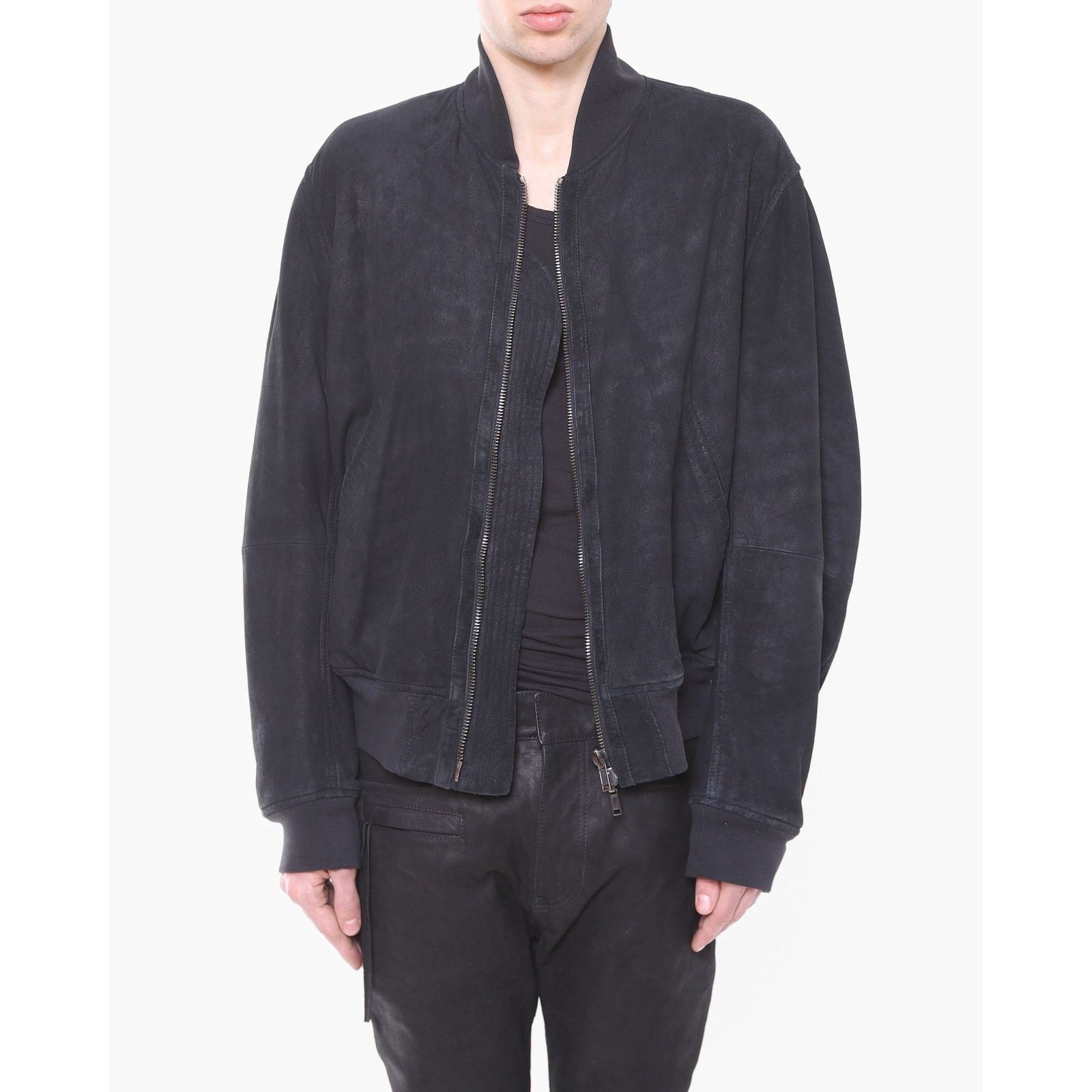 Haider Ackermann SS14 Reversible Bomber Jacket in Dark Grey Suede Size US S / EU 44-46 / 1 - 7 Thumbnail