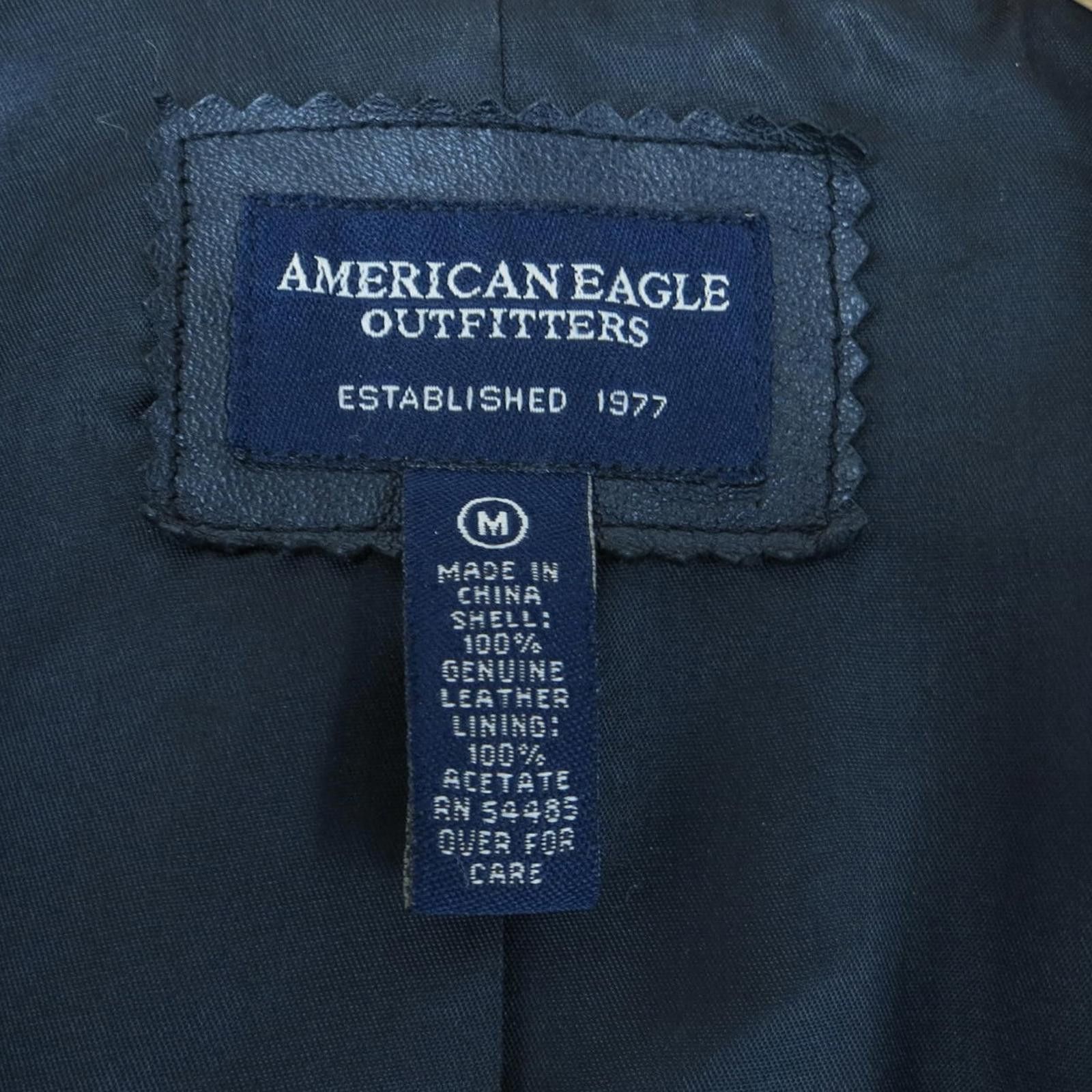 American Eagle Outfitters American Eagle Black Leather Button-Up Car Coat Women's M Size M / US 6-8 / IT 42-44 - 8 Thumbnail
