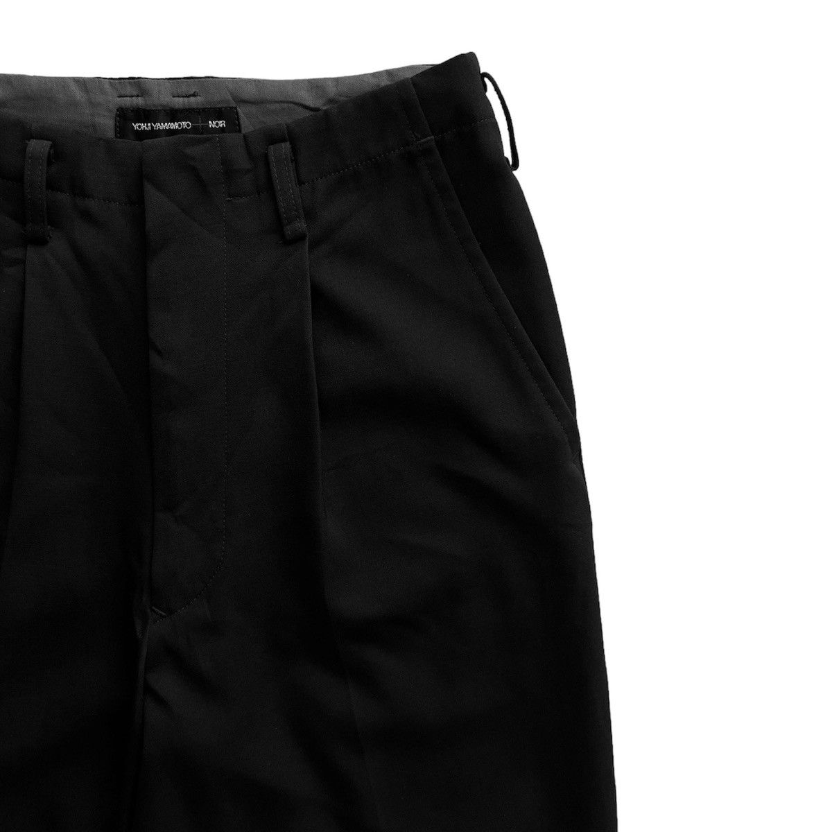 Y's × Yohji Yamamoto YOHJI YAMAMOTO +NOIR BLACK PANTS Size 24" / US 00 / IT 34 - 11 Thumbnail