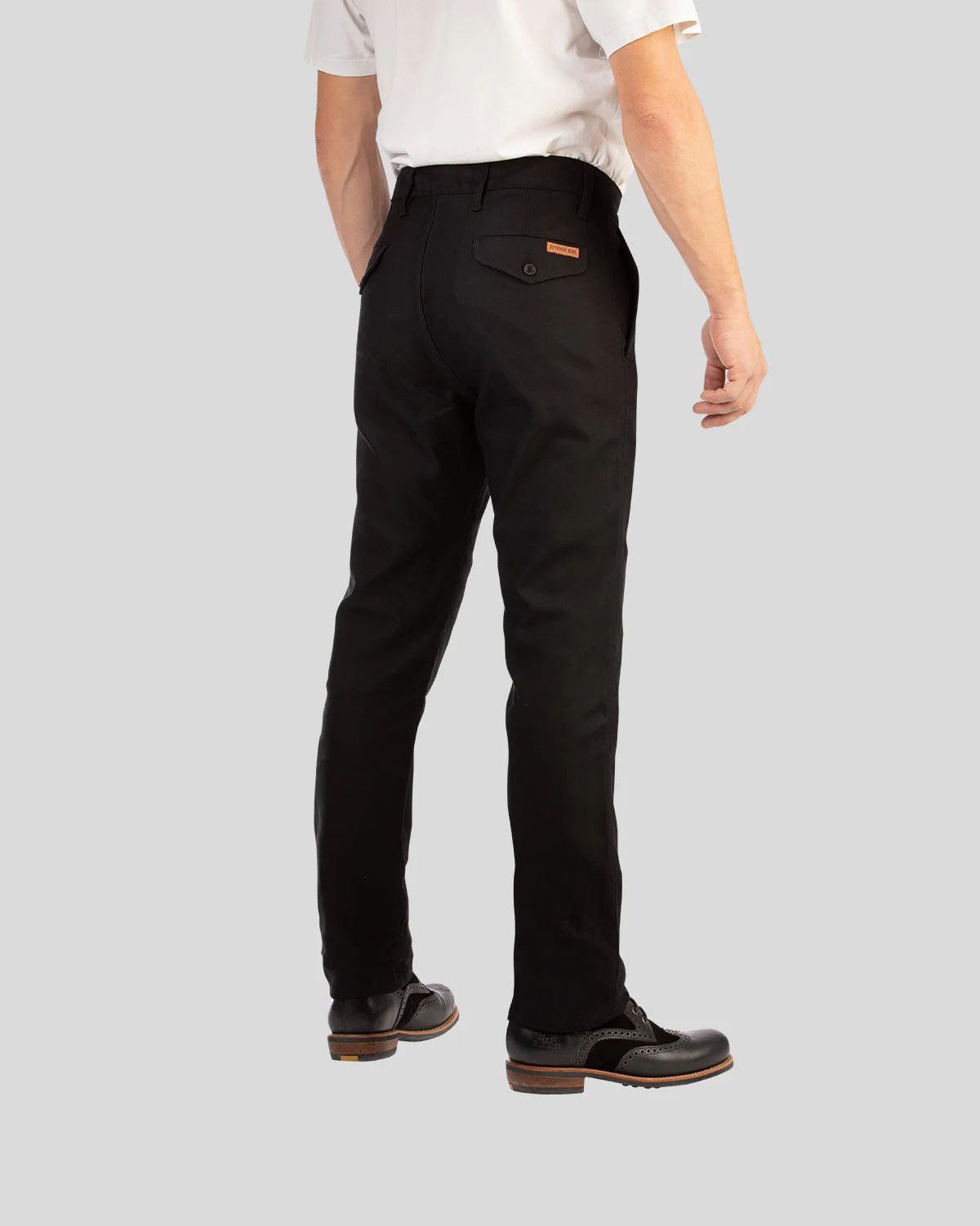 THE ROKKER COMPANY Rokker 1040 Chino Black Motorcycle Trousers Pants Size US 30 / EU 46 - 1 Thumbnail