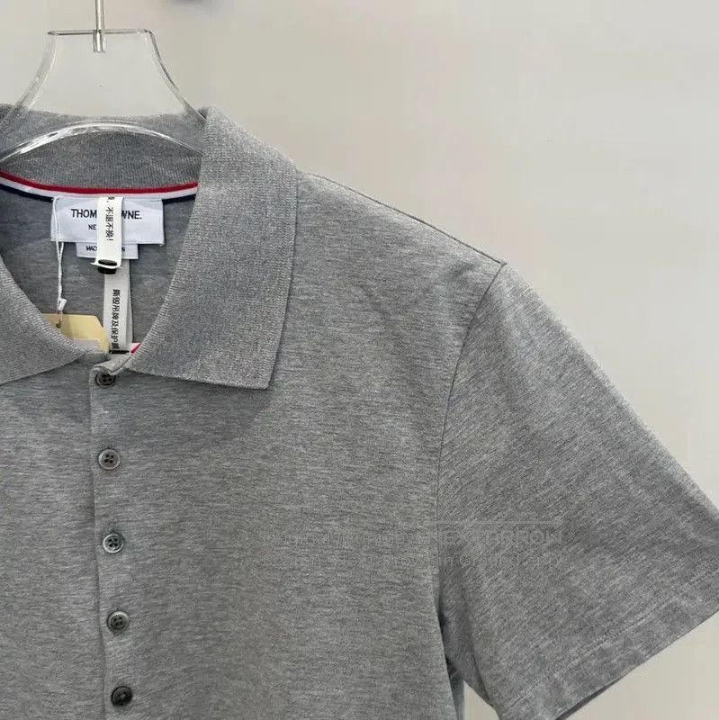 Thom Browne Thom Browne Men's Gray Short Sleeve Polo . Size US S / EU 44-46 / 1 - 3 Thumbnail