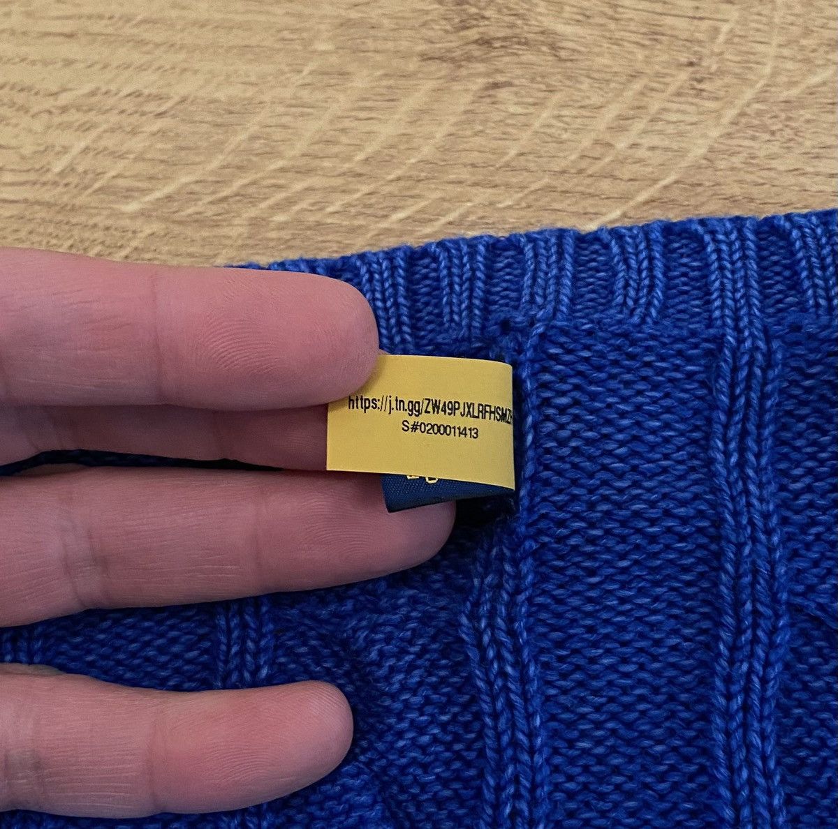 Polo Ralph Lauren Polo Ralph Lauren Cable Knit Garment Dyed Jumper x Rare Size US XL / EU 56 / 4 - 6 Thumbnail