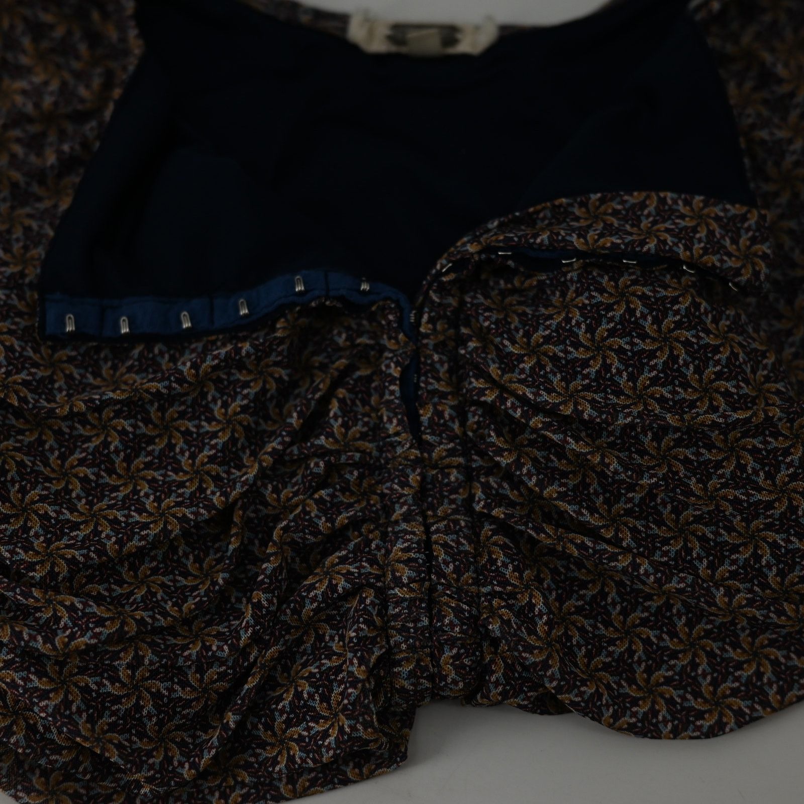 Other Gimmick Size M Floral Ruched Long Sleeve Top Y2K Style Size M / US 6-8 / IT 42-44 - 6 Thumbnail