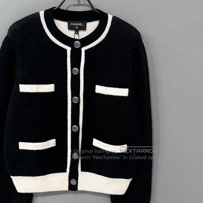 Chanel Chanel 21b classic black and white panda cashmere jacket Size XS / US 0-2 / IT 36-38 - 2 Thumbnail