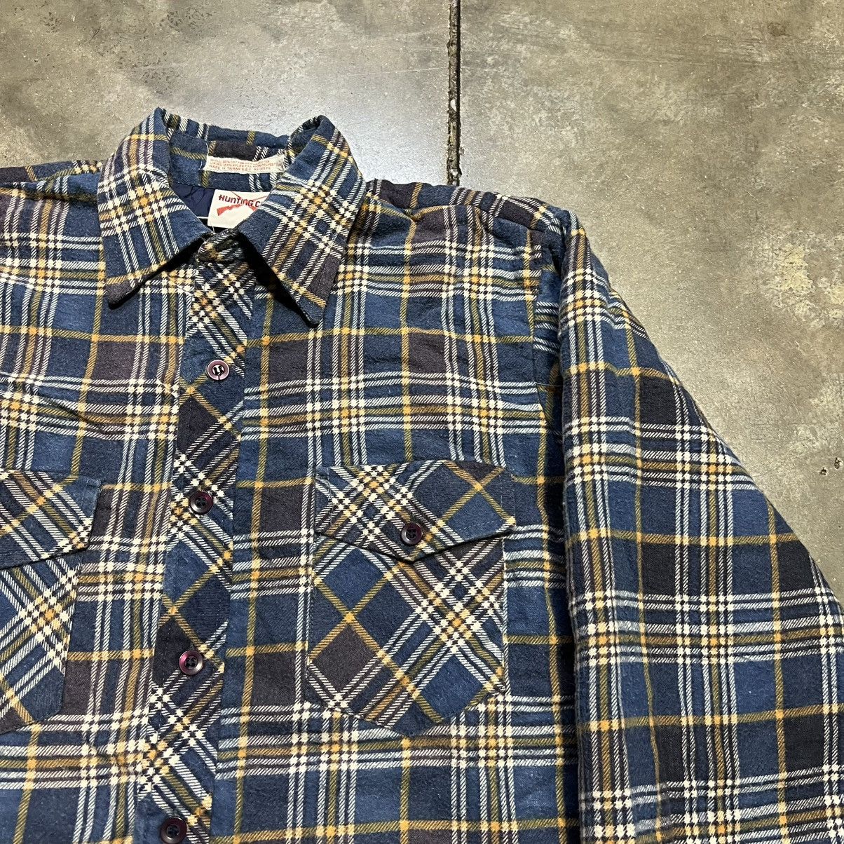 Sears Vintage Flannel Shirt Jacket Quilted Shacket Button Up 70s Size US S / EU 44-46 / 1 - 3 Thumbnail