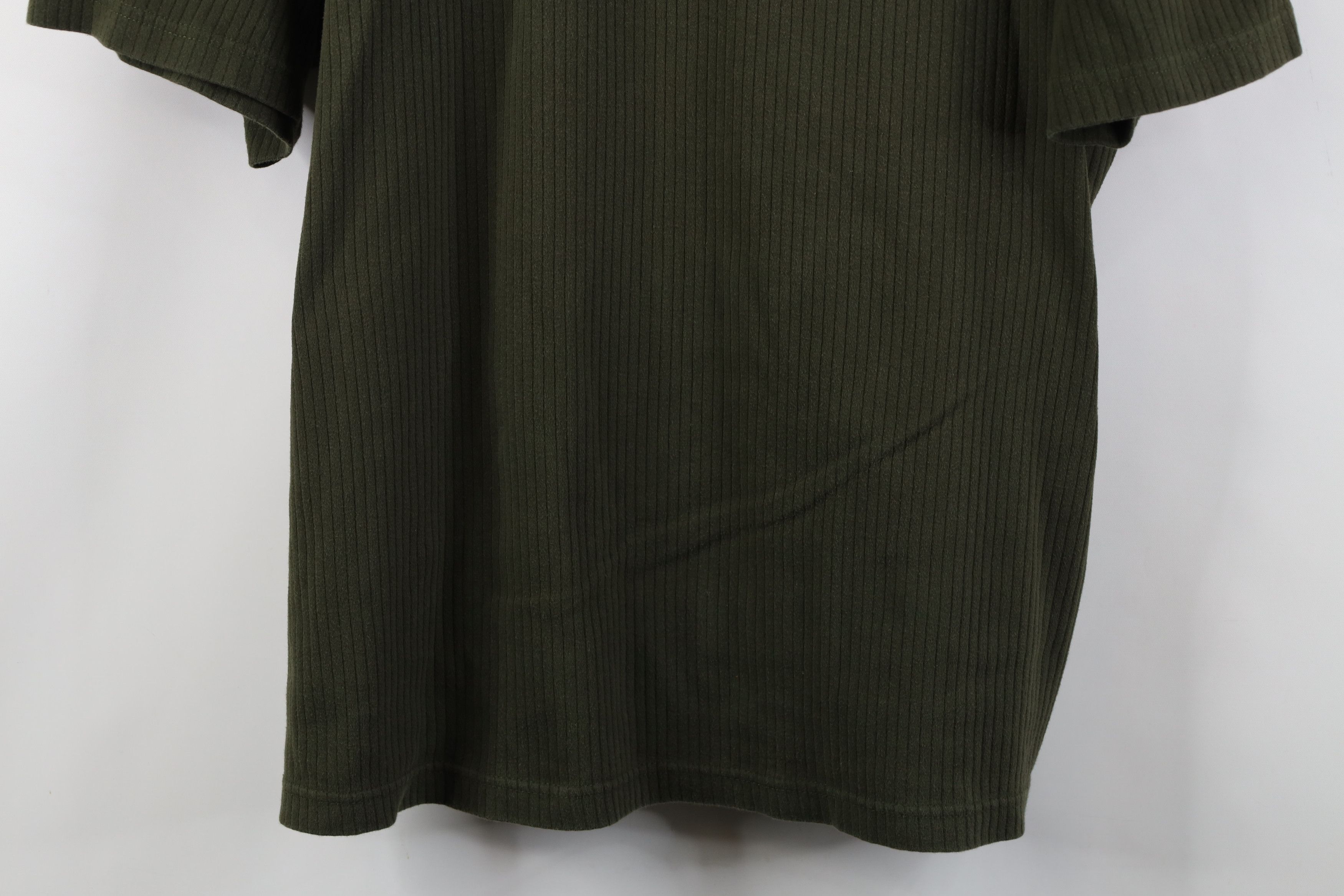 Vintage Vintage 90s Y2K Streetwear Cotton Ribbed Knit Henley T-Shirt Size US XXL / EU 58 / 5 - 3 Thumbnail