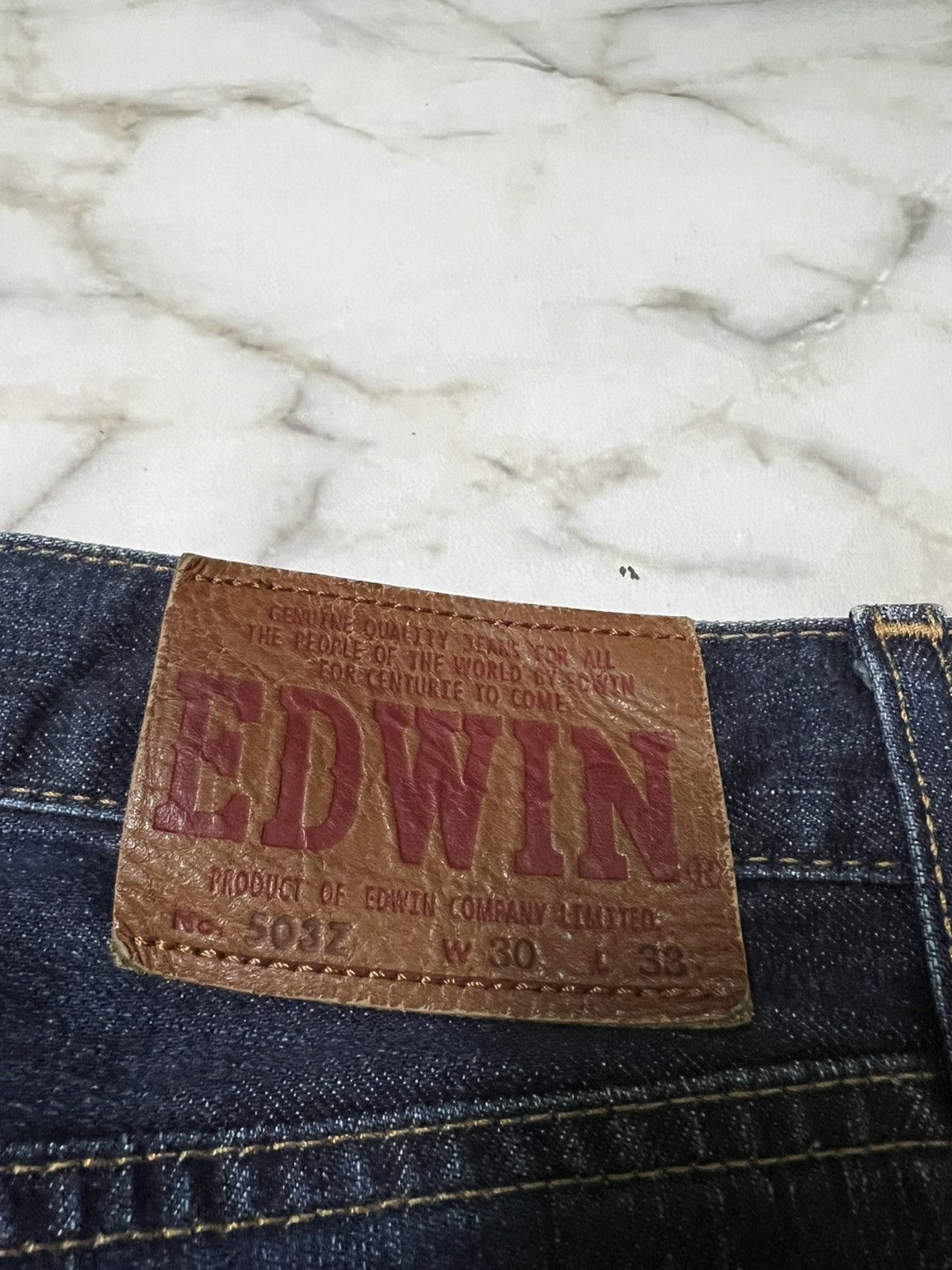 Edwin × If Six Was Nine × Japanese Brand 💥Baggy💥Vintage Edwin 503z Washed Distress Jean Size US 29 - 18 Thumbnail