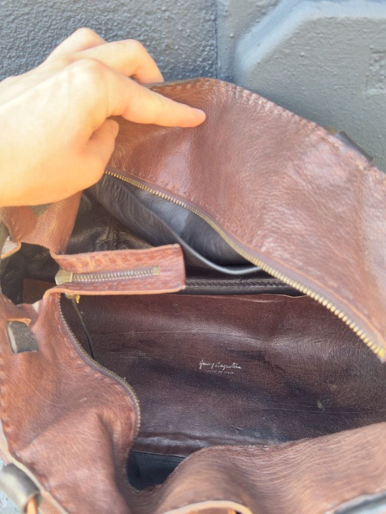 HENRY BEGUELIN × Vintage Henry Beguelin Handbag Purse Brown Leather Size ONE SIZE - 12 Thumbnail