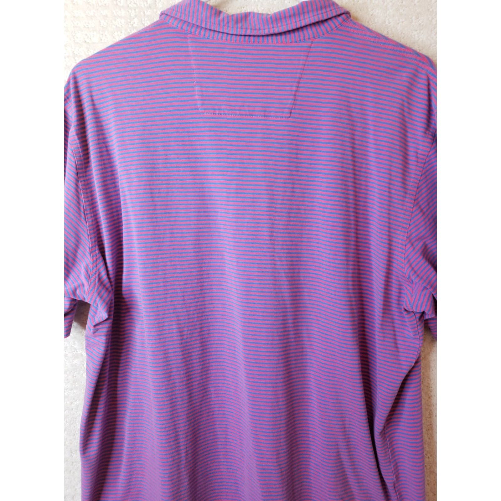 Southern Tide Southern Tide Skipjack Shirt Polo S/S Men XL Striped Pink & Blue Golf Shirt Size US XL / EU 56 / 4 - 7 Thumbnail
