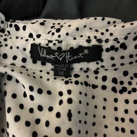 Other Velvet Heart Spotted Print Button Up Blouse M Size M / US 6-8 / IT 42-44 - 8 Thumbnail