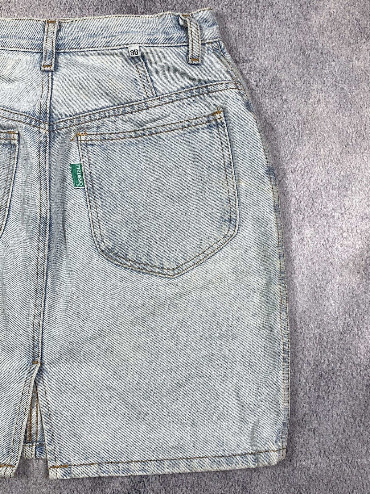 Japanese Brand × Vintage Vintage Y2K denim mini skirt streetwear style size 25 Size 25" / US 0 / IT 36 - 8 Thumbnail