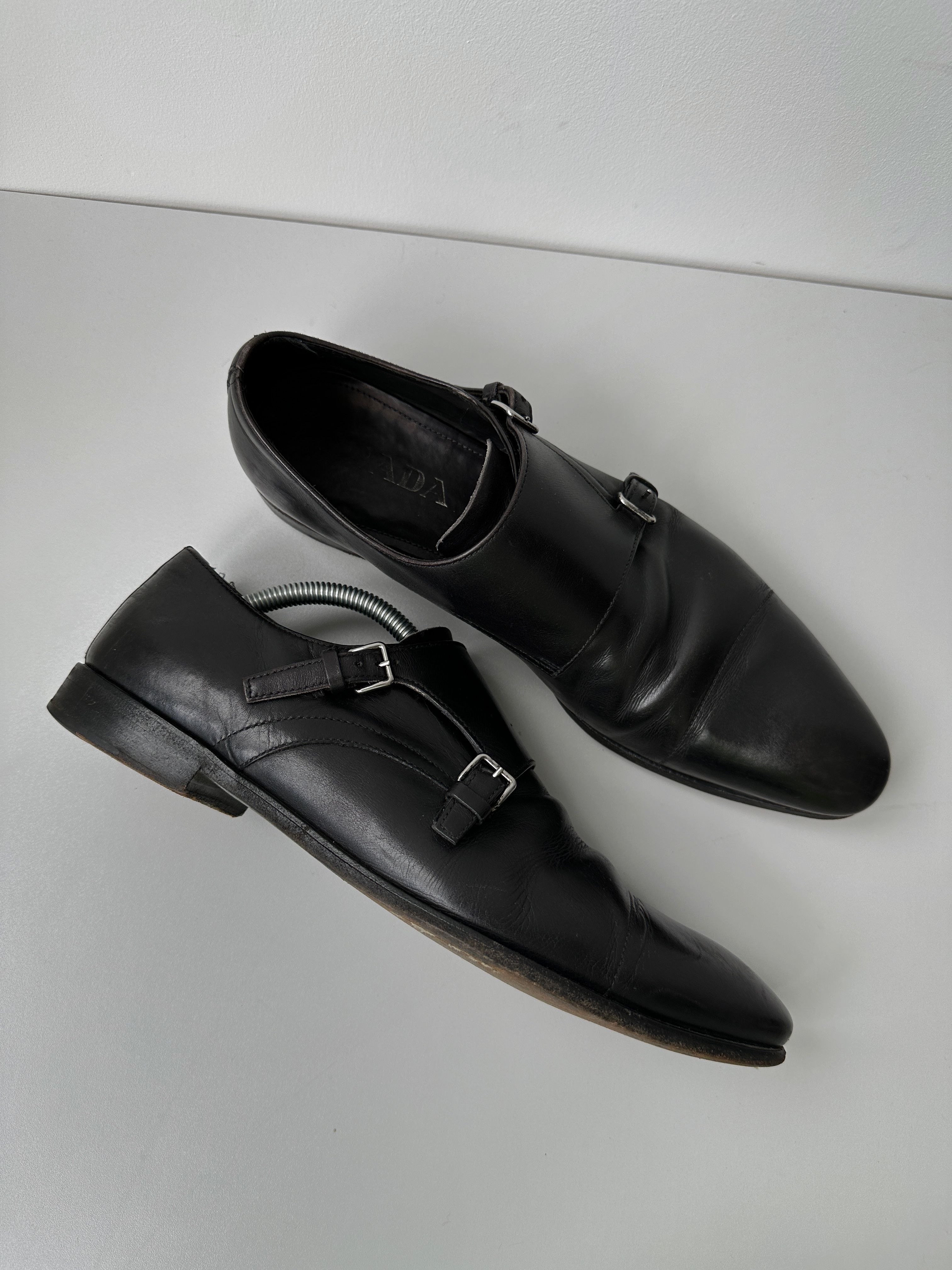 Pre-owned Prada Leather Formal Shoes In Black