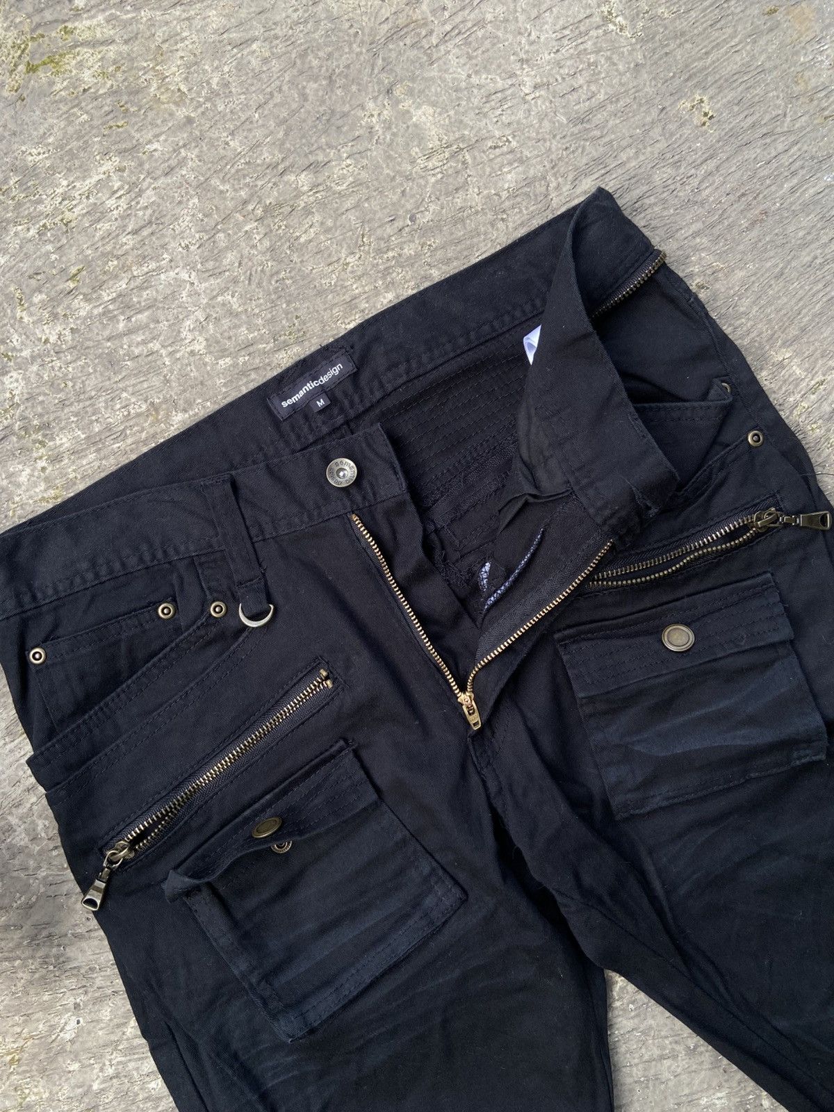 semanticdesign Semantic Design Wrinkled Punk Style Pants Size US 32 / EU 48 - 3 Thumbnail