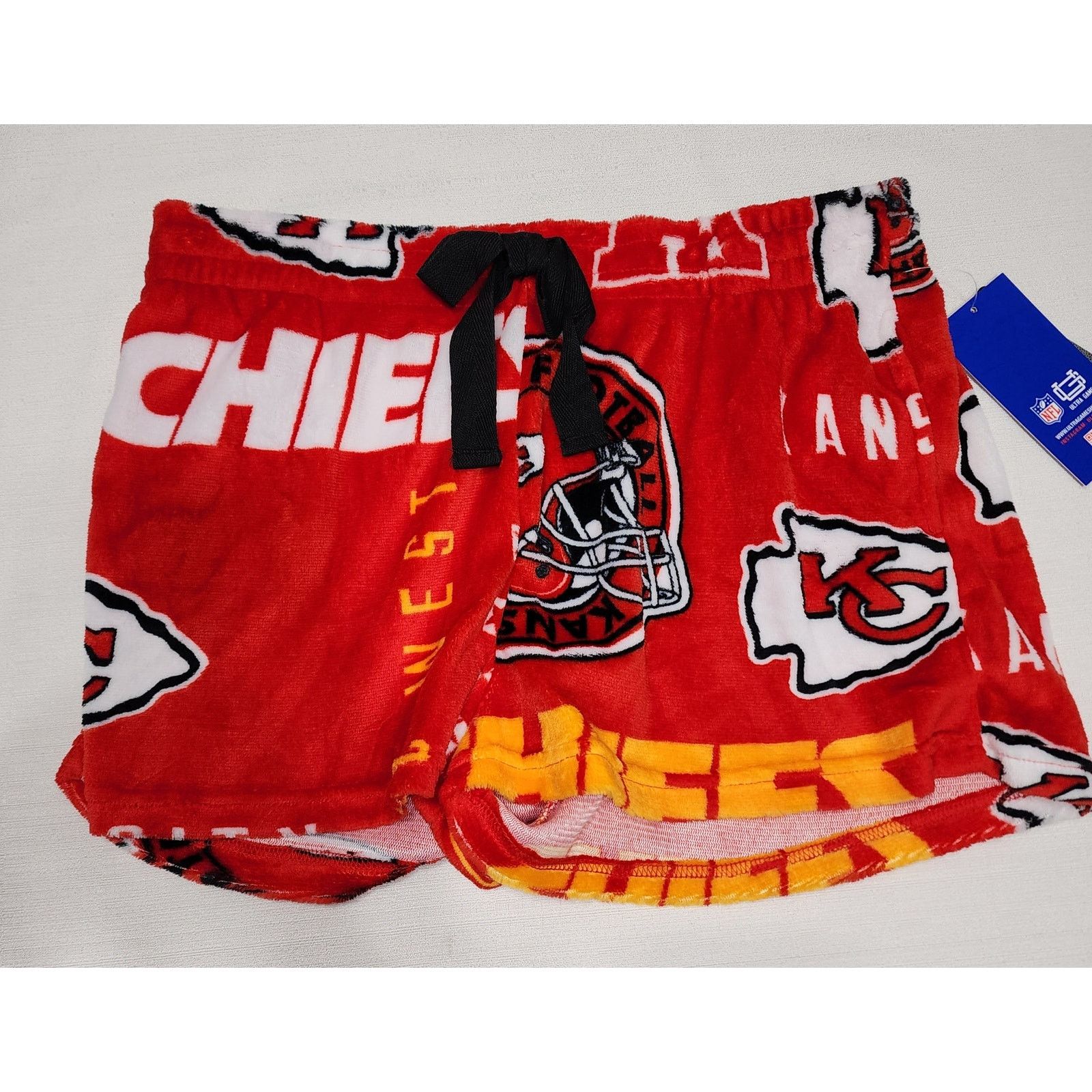 NFL Kansas city chief fleeced pajamas shorts women's XL NWT Size 34" / US 12 / IT 48 - 1 Thumbnail