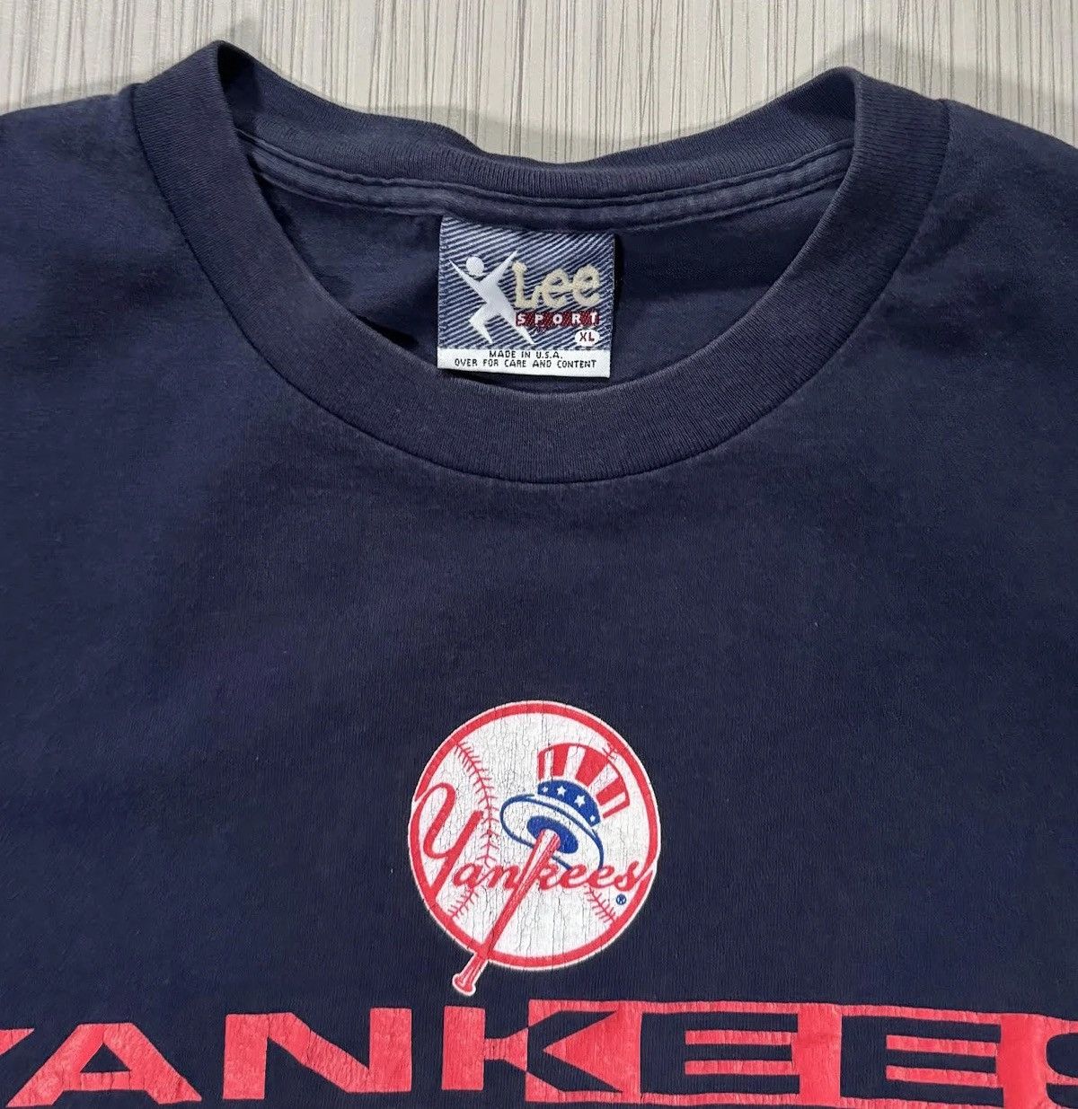 Lee Vintage Lee Sport New York Yankees 1996 Schedule T Shirt XL Size US XL / EU 56 / 4 - 2 Thumbnail