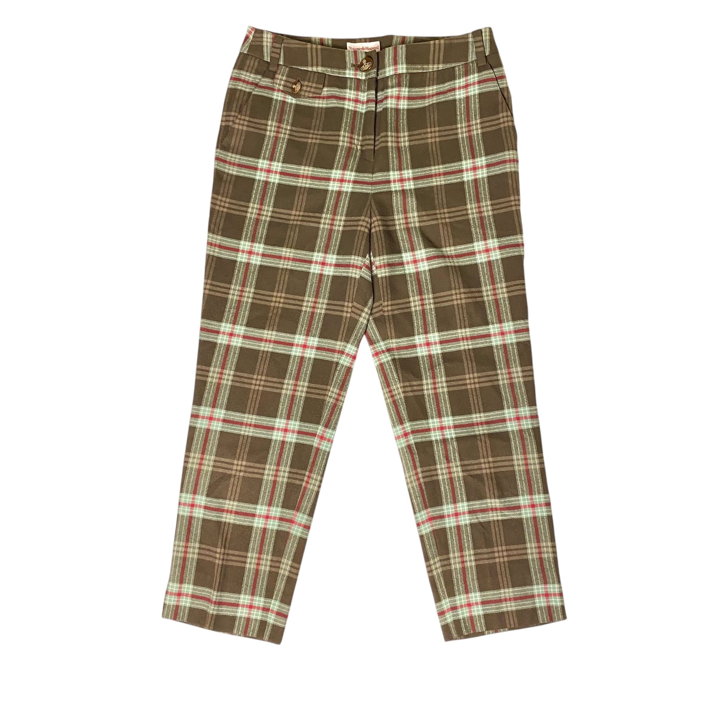Vivienne Westwood Vivienne Westwood Red Label Cotton Pants Plaid Size 28" / US 6 / IT 42 - 1 Thumbnail