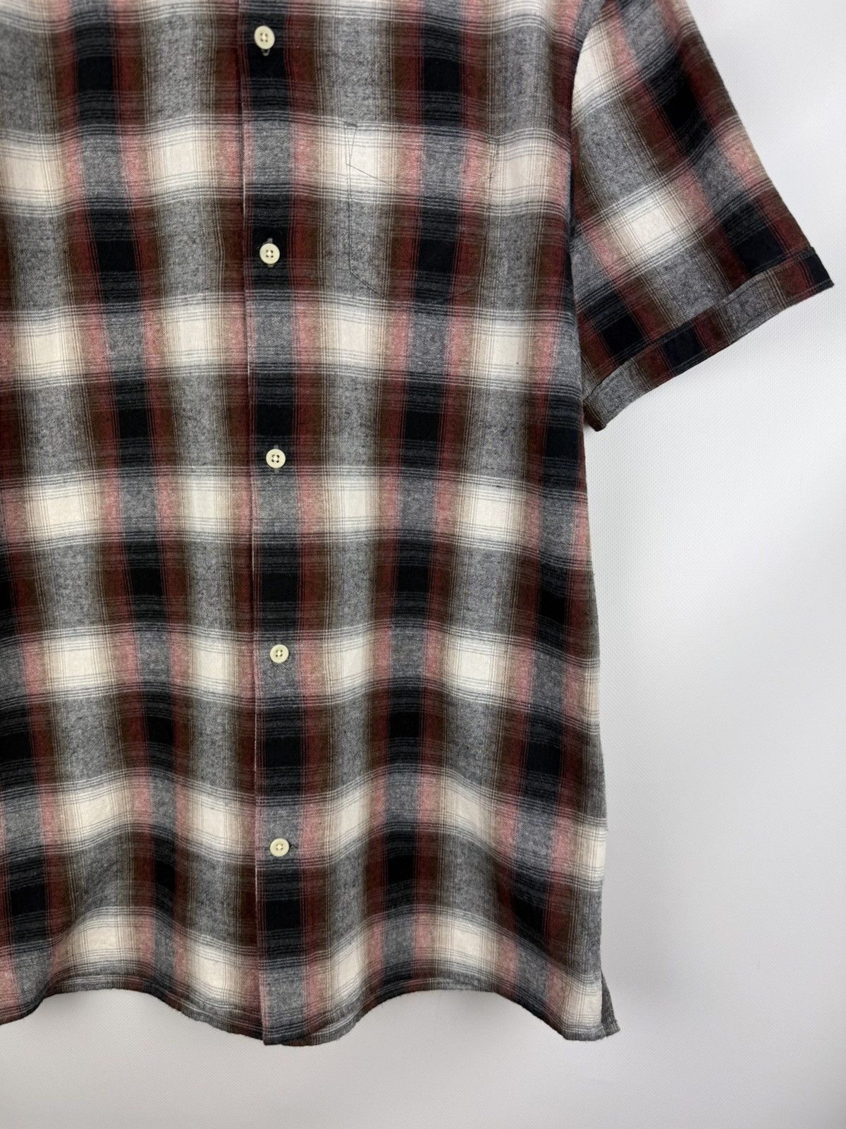 Allsaints Allsaints Men Dwight SS Men’s Plaid Flannel Button Up Shirt Size US S / EU 44-46 / 1 - 6 Thumbnail