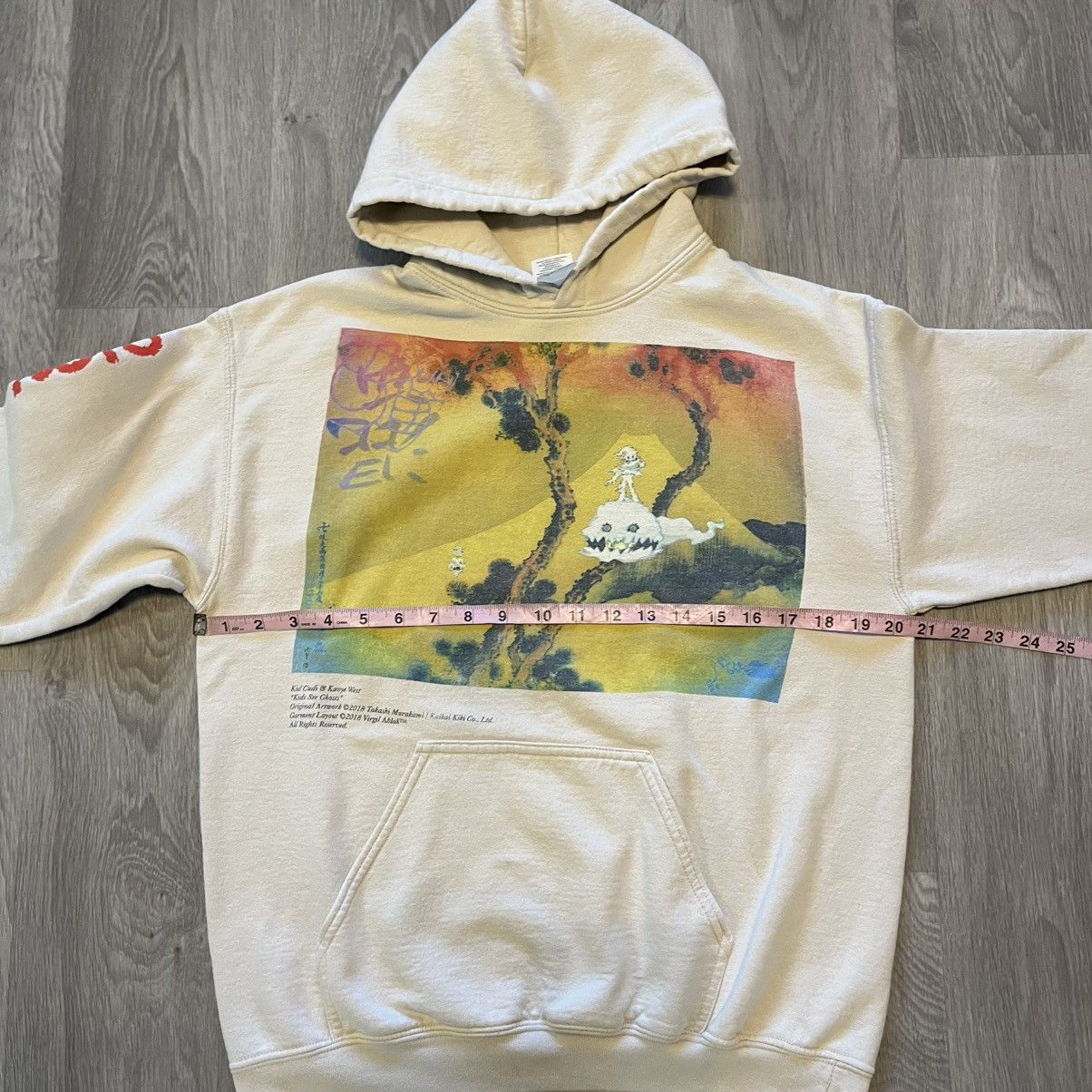 Kanye West Kanye West X Kid Cudi Sweatshirt Mens Medium Beige Hoodie Size US M / EU 48-50 / 2 - 8 Thumbnail