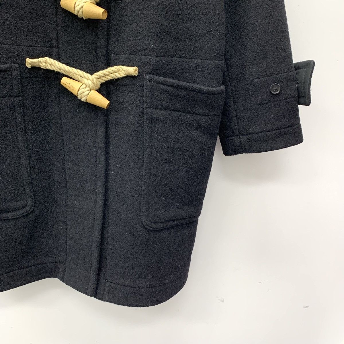 Burberry Burberry Bbr Black Sheep Wool Cowl Button Hooded Coat Size M / US 6-8 / IT 42-44 - 4 Thumbnail