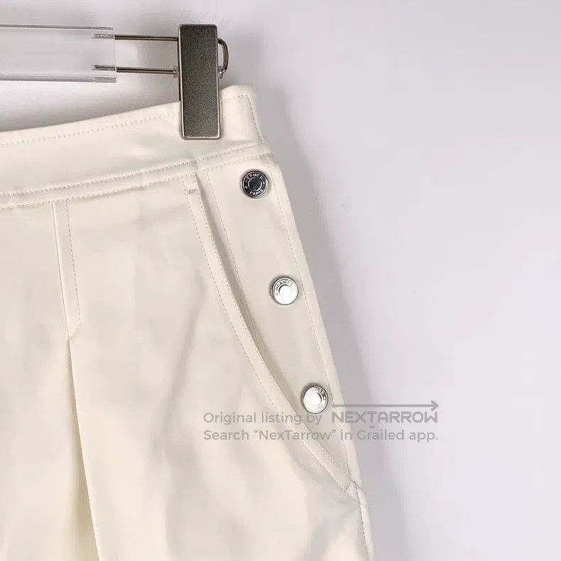 Hermes Hermes White Casual Cotton Shorts Size 42" / US 20 - 3 Thumbnail