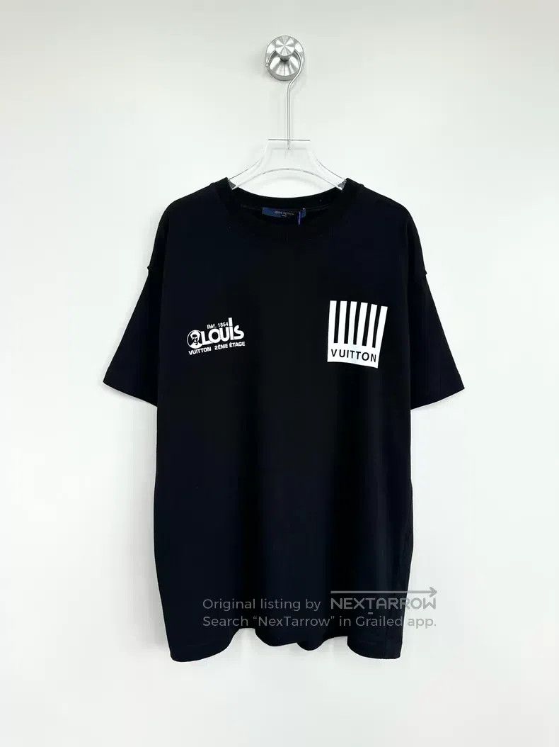 Louis Vuitton Louis Vuitton Black piano big flower logo short sleeve Size US S / EU 44-46 / 1 - 1 Thumbnail