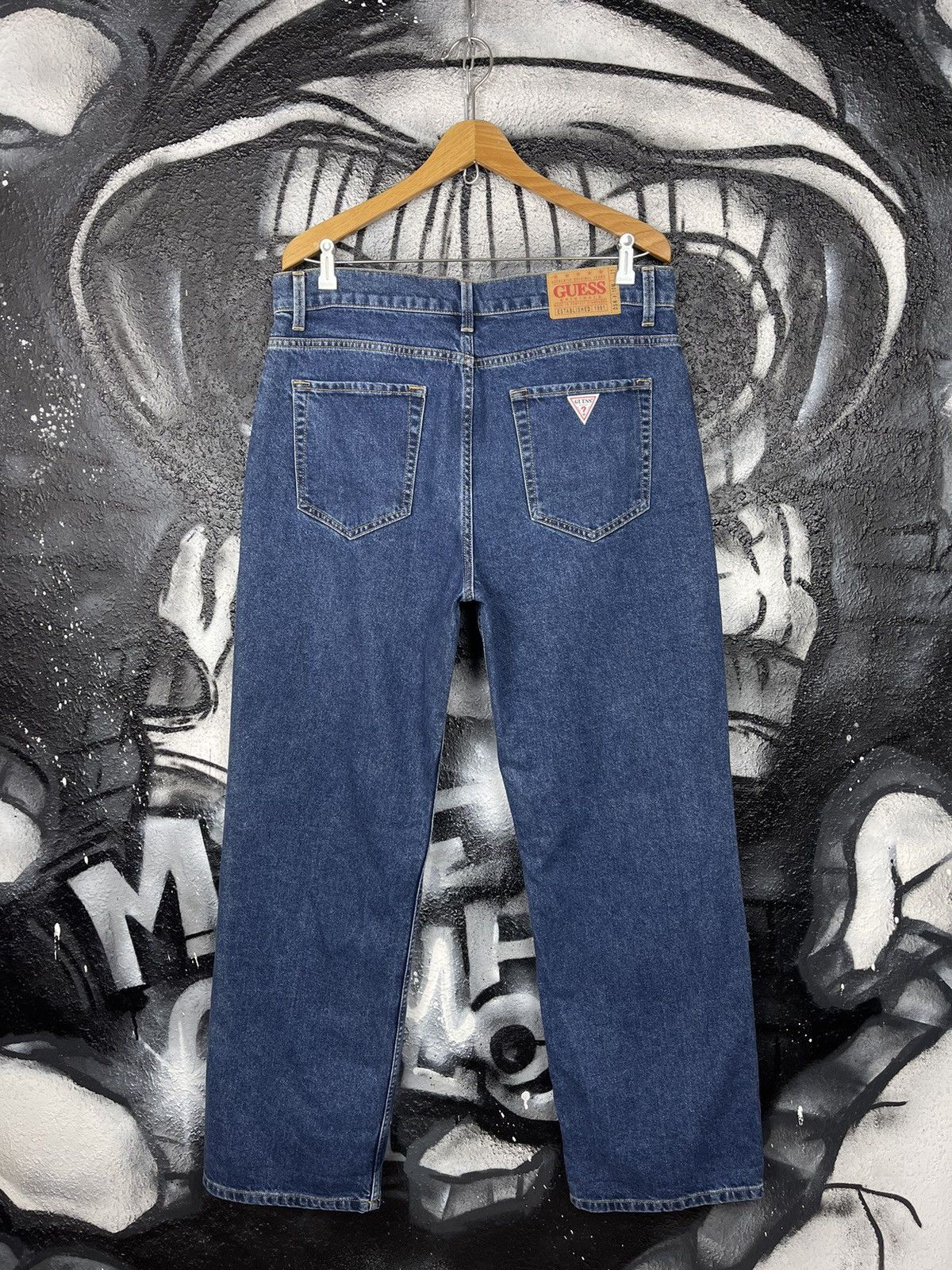 Guess Guess Vintage Washed Denim Relaxed Baggy Jeans Men’s Size 33 Size US 33 - 4 Thumbnail