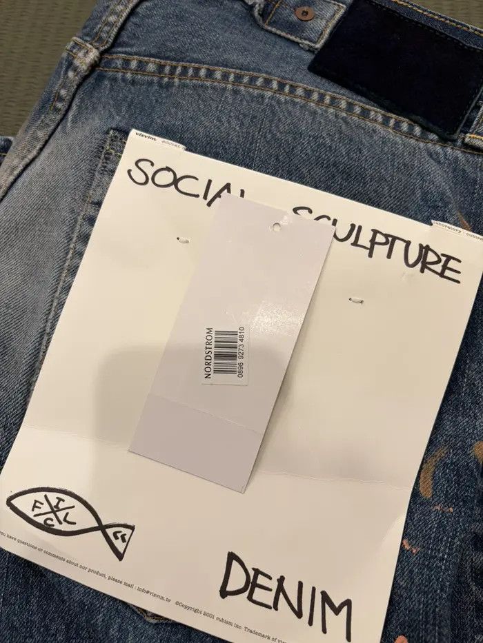 Visvim Visvim Social Sculpture 01 Wide Leg Jeans (Damaged) 32x32 Size US 32 / EU 48 - 9 Thumbnail