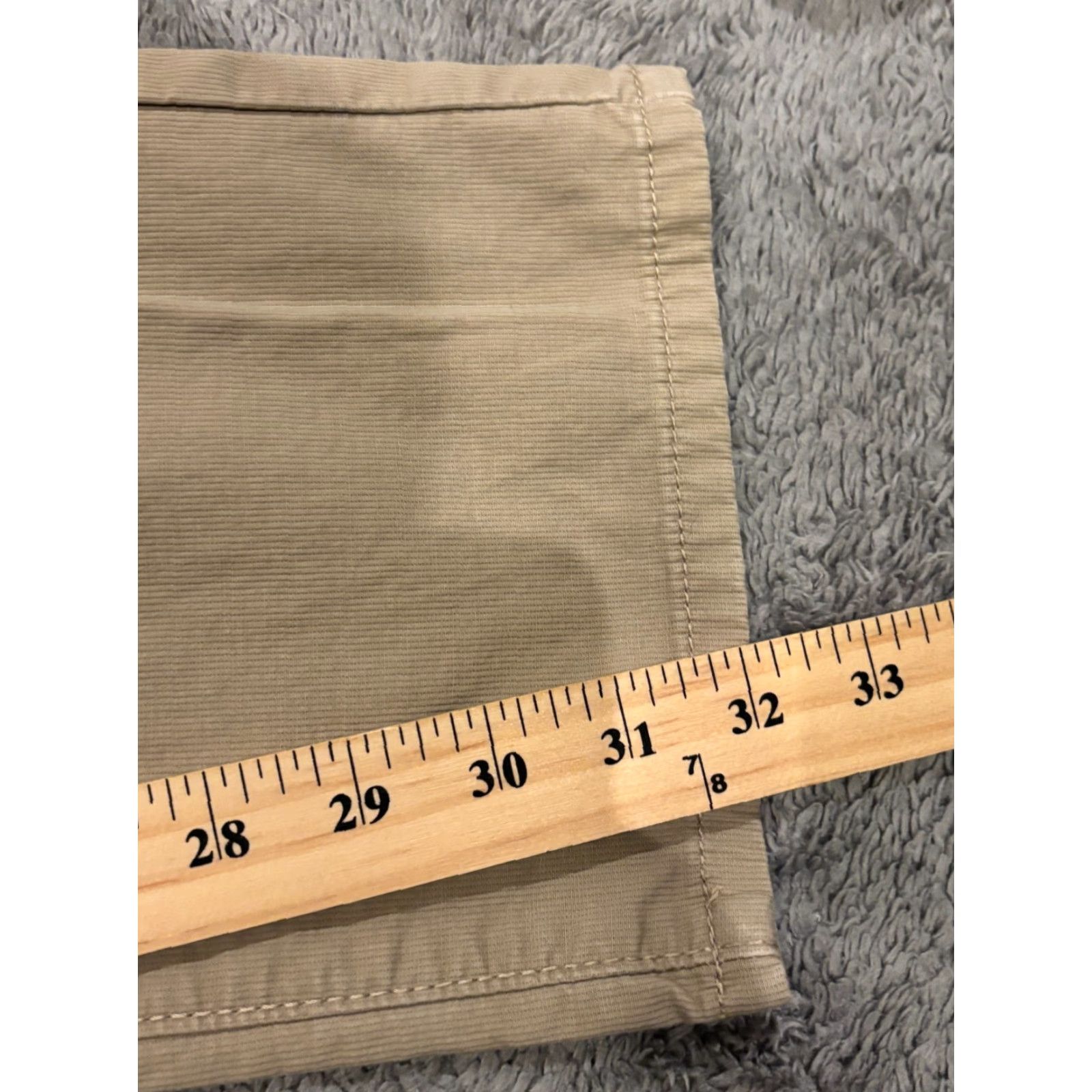 Vintage Penguin Chino Pants Mens 36x32 Khaki Beige Flat Front Twill Slacks Slim Straight Pockets Logo Casual Business Travel 36x32 Regular Beig e Size US 36 / EU 52 - 5 Thumbnail