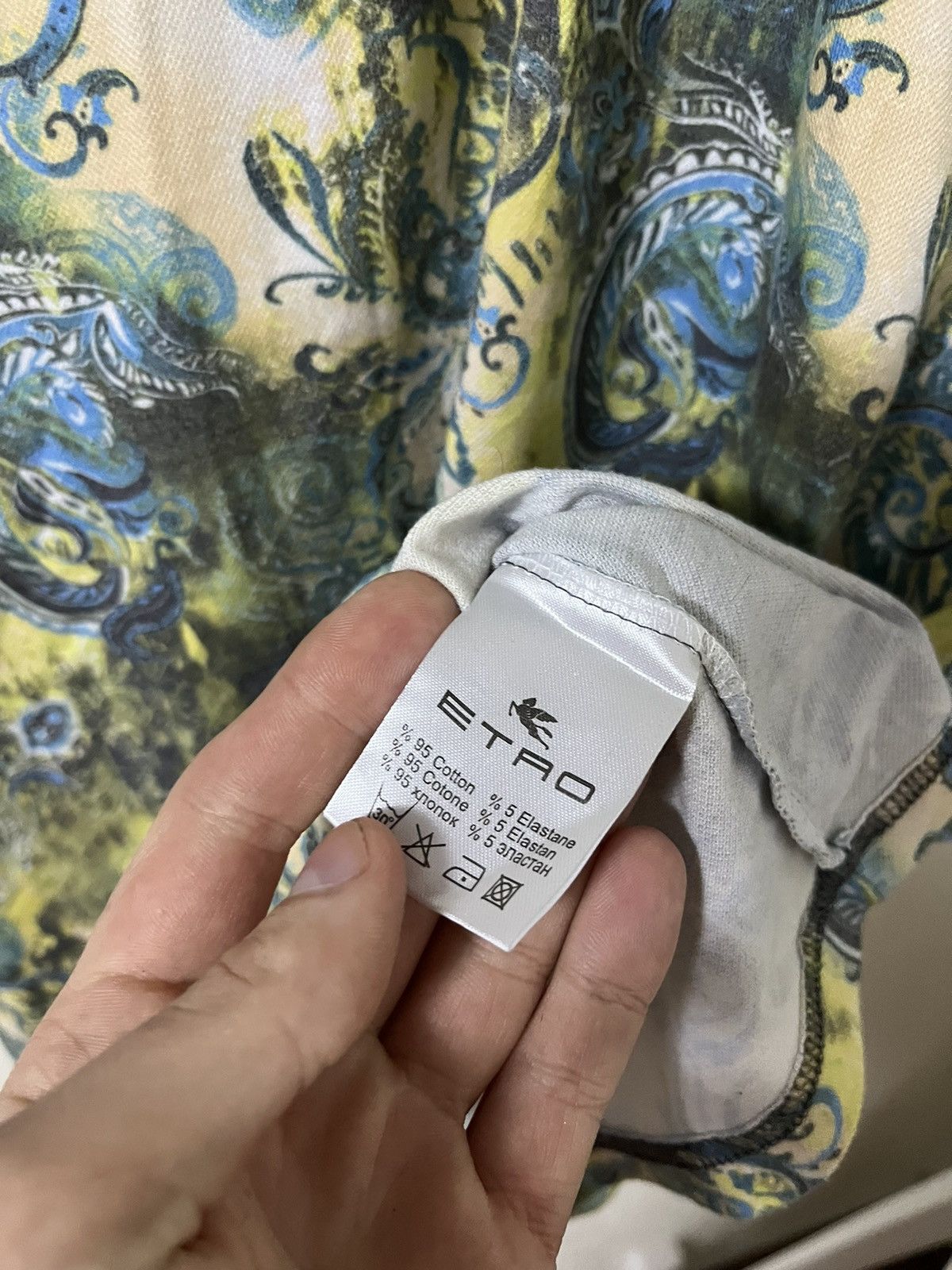Etro Etro Vintage All Overprinted Floral Polo Size US XL / EU 56 / 4 - 3 Thumbnail