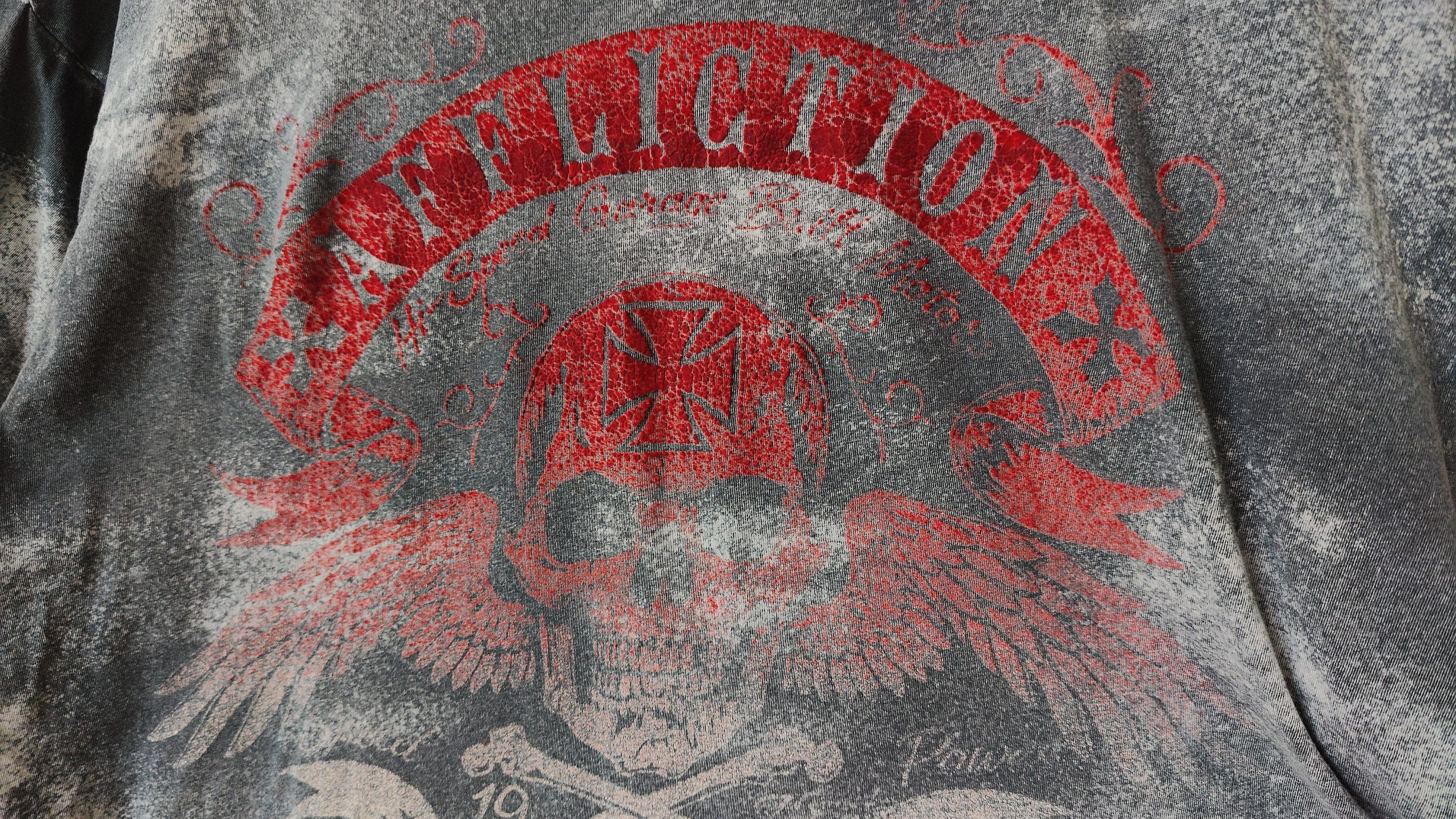 Affliction Affliction Y2K Opium American Customs Distressed Tshirt Size US XXL / EU 58 / 5 - 4 Thumbnail