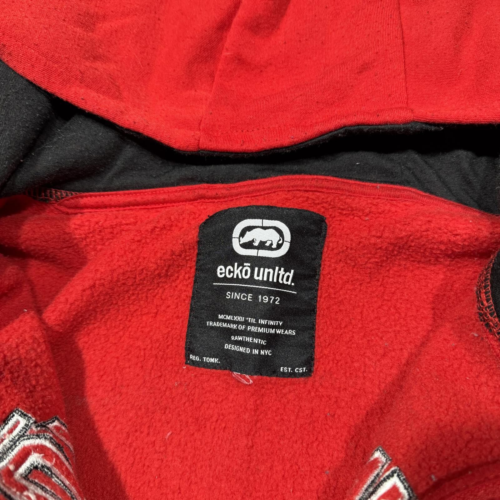 Ecko Unltd. Ecko Unltd. Rhino Logo Red Zip Hoodie Size US L / EU 52-54 / 3 - 4 Thumbnail