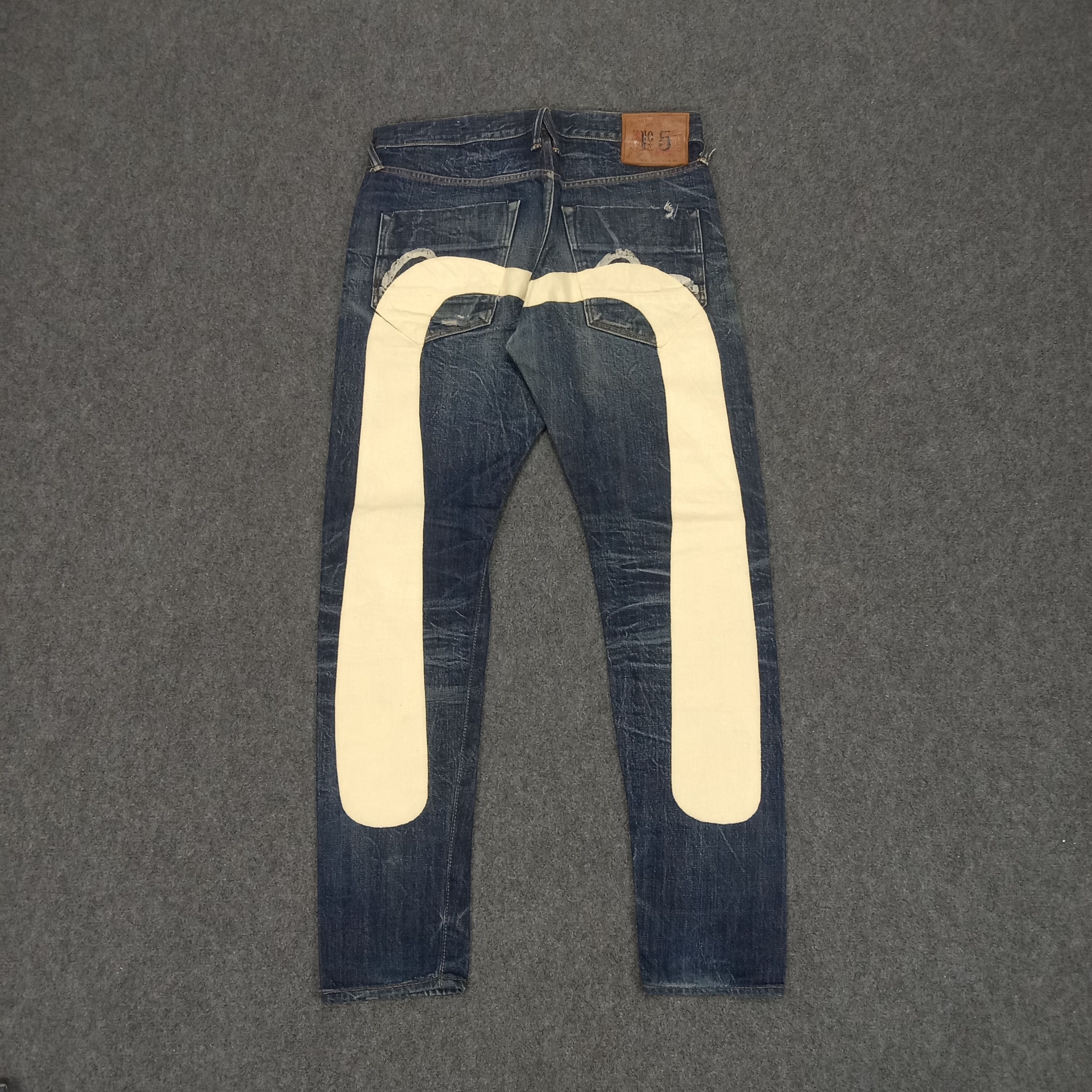 Evisu Evisu No 5 Selvedge Custom Art Daicock Denim Jeans Size US 31 - 1 Thumbnail