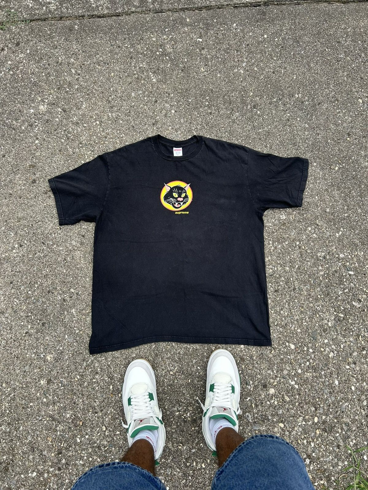 Supreme Supreme Black Cat Tee SS20 Black Size XL Size US XL / EU 56 / 4 - 9 Thumbnail