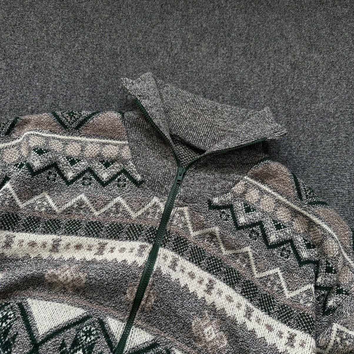 Aran Isles Knitwear VTG Western Man’s Zip Sweater Crazy Size L Abstractive Very Size US L / EU 52-54 / 3 - 5 Thumbnail