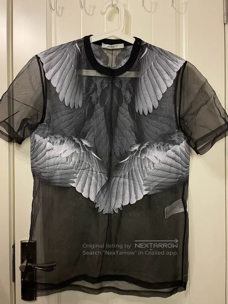 Givenchy Givenchy Rare Angel Wing Winged印花 Black T-Shirt Size US L / EU 52-54 / 3 - 3 Thumbnail