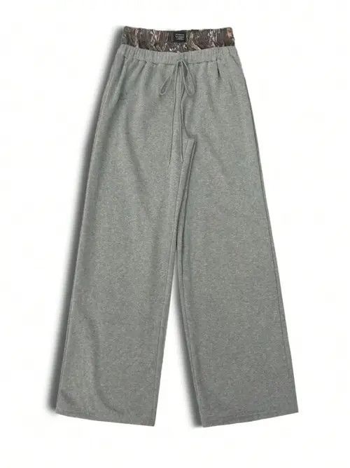 Japanese Brand × Vintage Double drawstring baggy drip drill sweatpants Size US 30 / EU 46 - 4 Thumbnail