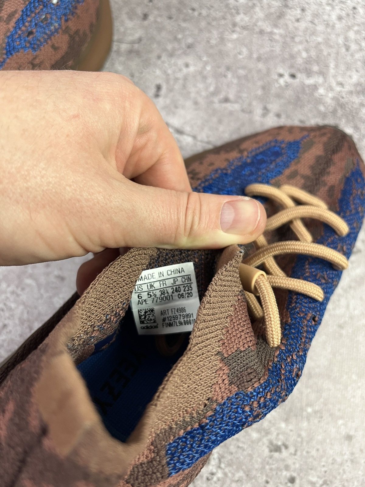 Adidas × Kanye West Adidas Yeezy Boost 380 Azure Blue Oat Brown Blue Sneakers Size US 6 / IT 36 - 7 Thumbnail