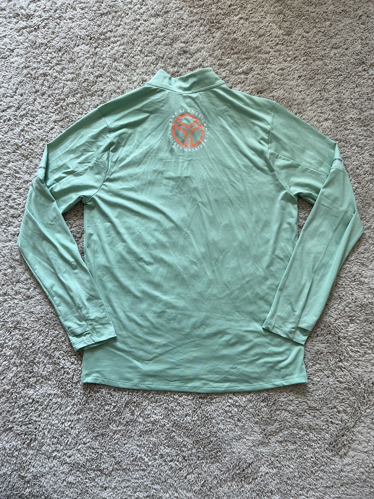 Nike Nike Chicago Marathon 2022 1/4 Zip Running Pullover Green Size US M / EU 48-50 / 2 - 8 Thumbnail
