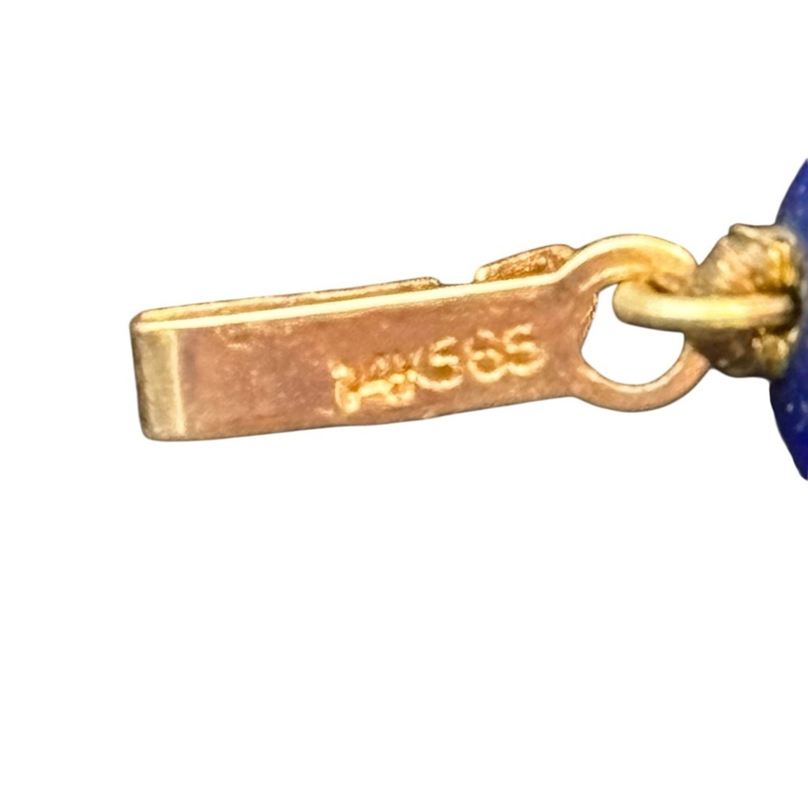 Other Lapis Lazuli Bead Necklace 32” | 14K Gold Spacers & Clasp Size ONE SIZE - 2 Thumbnail
