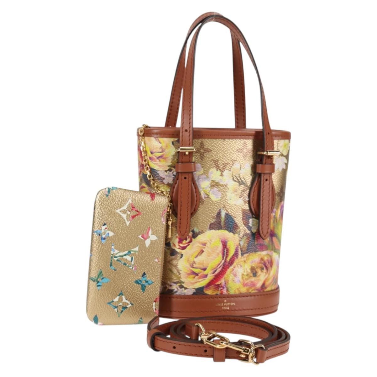 Louis Vuitton LOUIS VUITTON LV Garden Nano Bucket Shoulder Bag Beige Size ONE SIZE - 1 Thumbnail