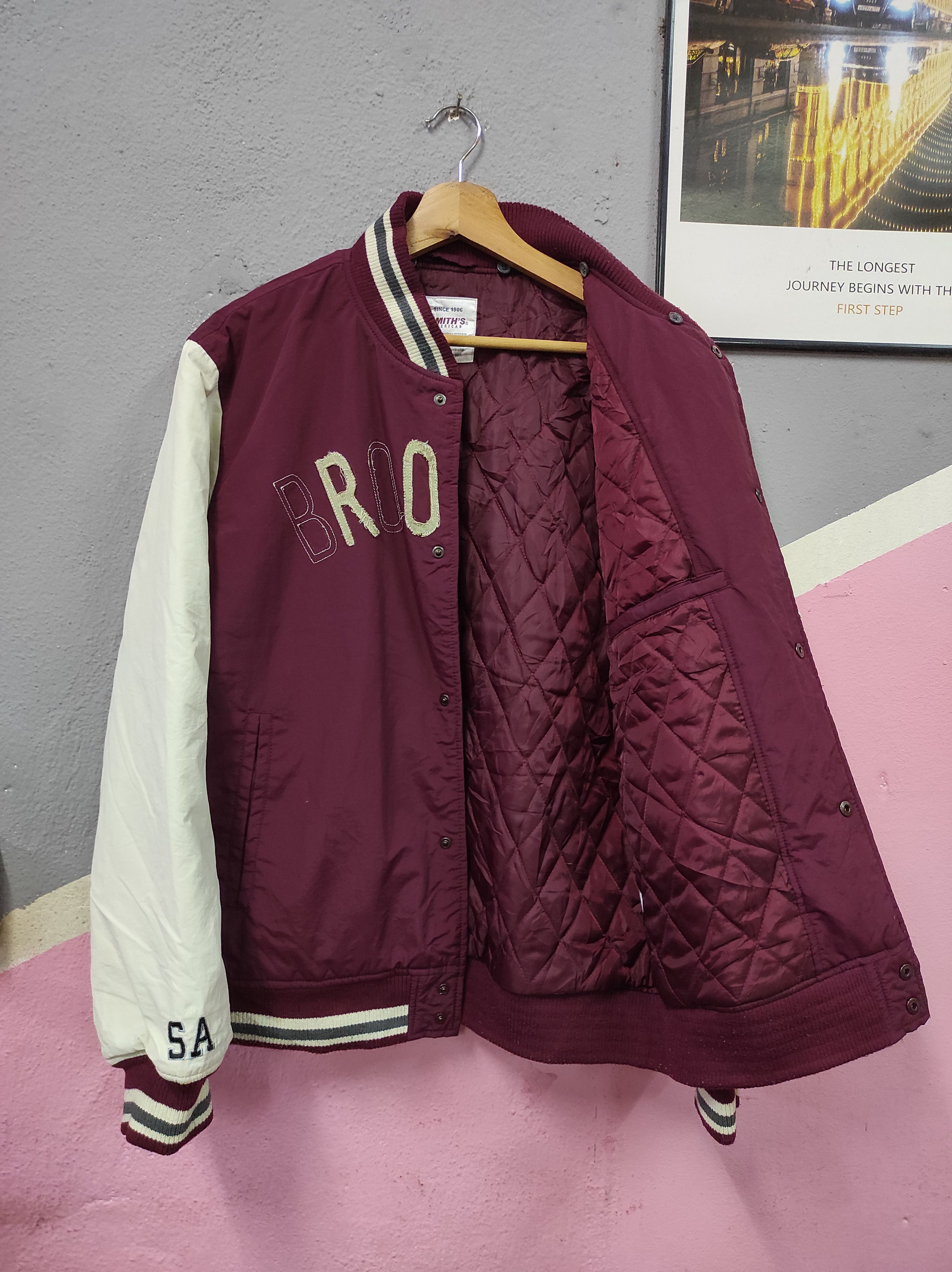 Smith's American SMITHS AMERICAN BROOKLYN VARSITY JACKET BUTTON UP Size US L / EU 52-54 / 3 - 3 Thumbnail