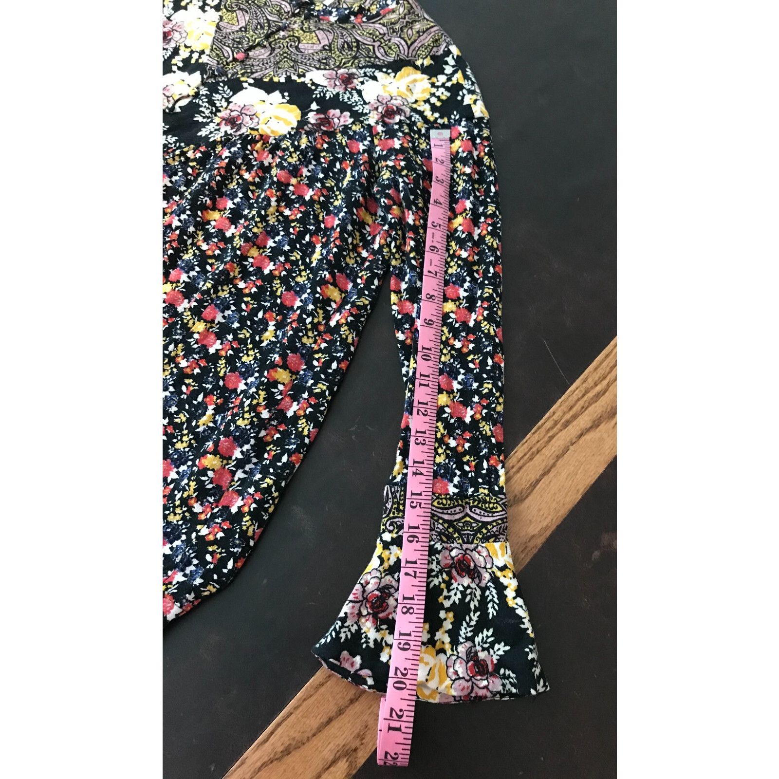 Free People Free People Wildflower Fields Henley Bohemian Tunic Size XS / US 0-2 / IT 36-38 - 6 Thumbnail