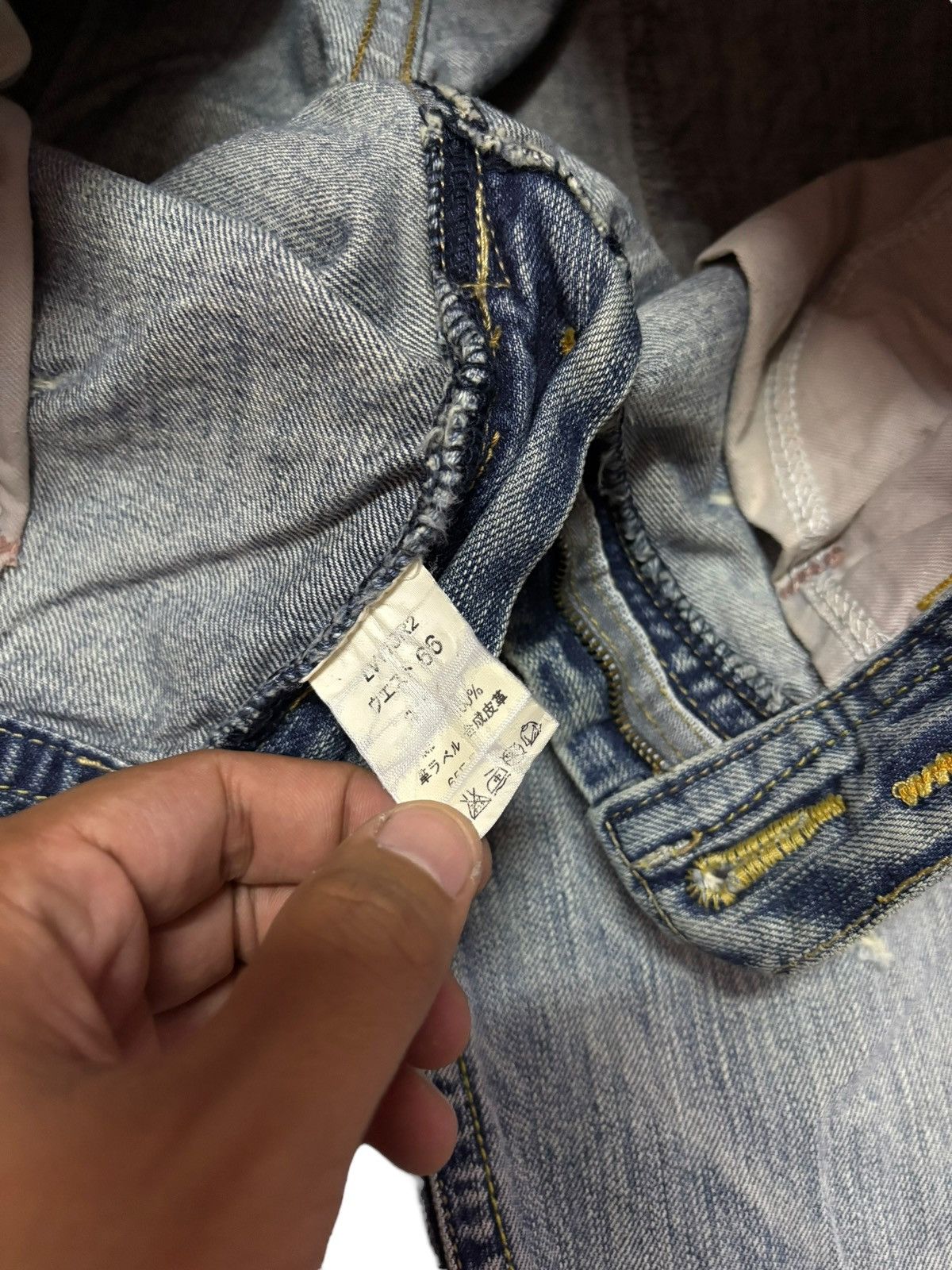 Japanese Brand Vtg Brappers Japan Cropped Distressed Jeans Size 30" / US 8 / IT 44 - 9 Thumbnail