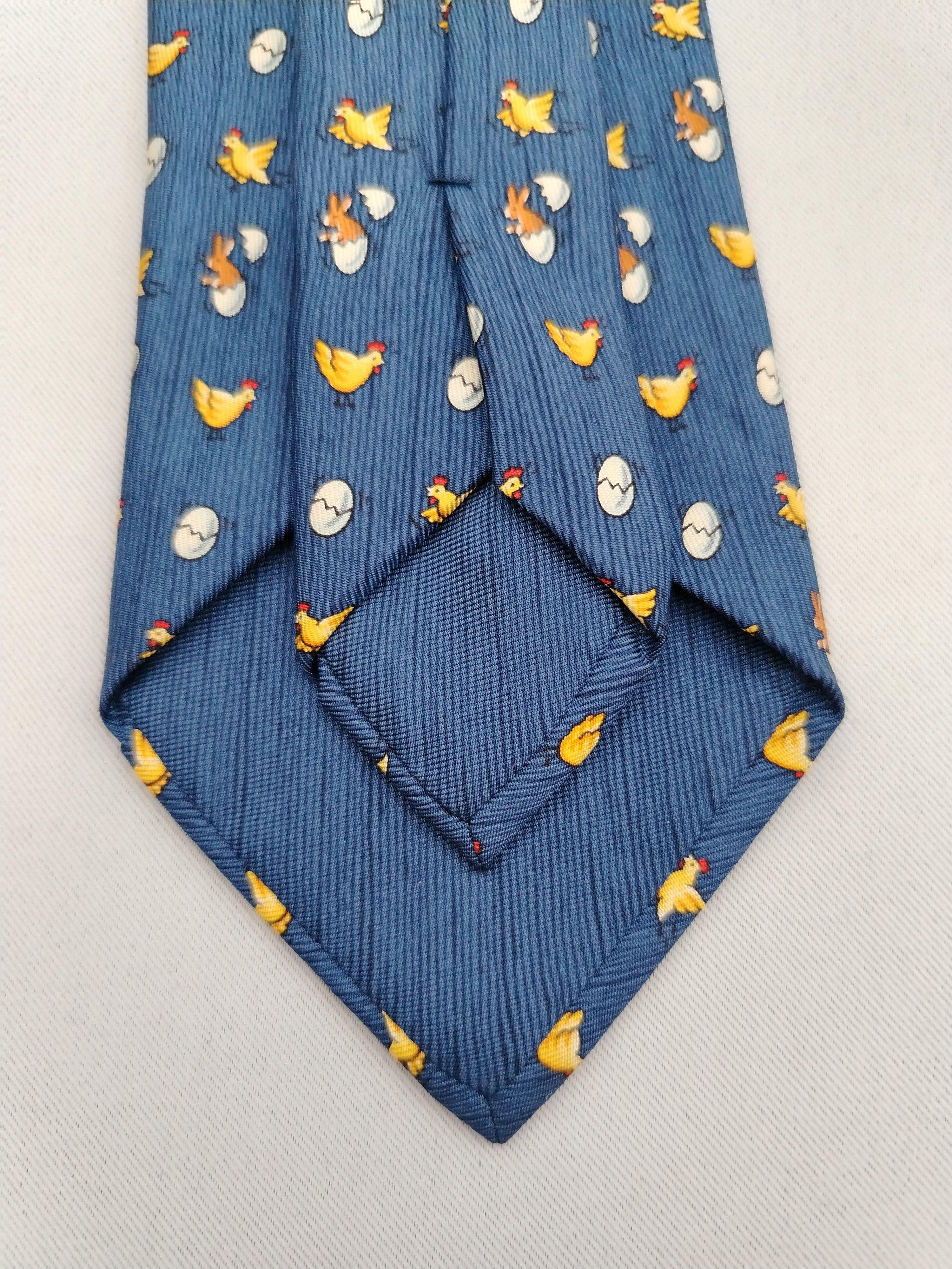 Hermes Hermes Paris 7890 MA Silk Necktie Chic Rabbit Pattern Tie Size ONE SIZE - 8 Thumbnail