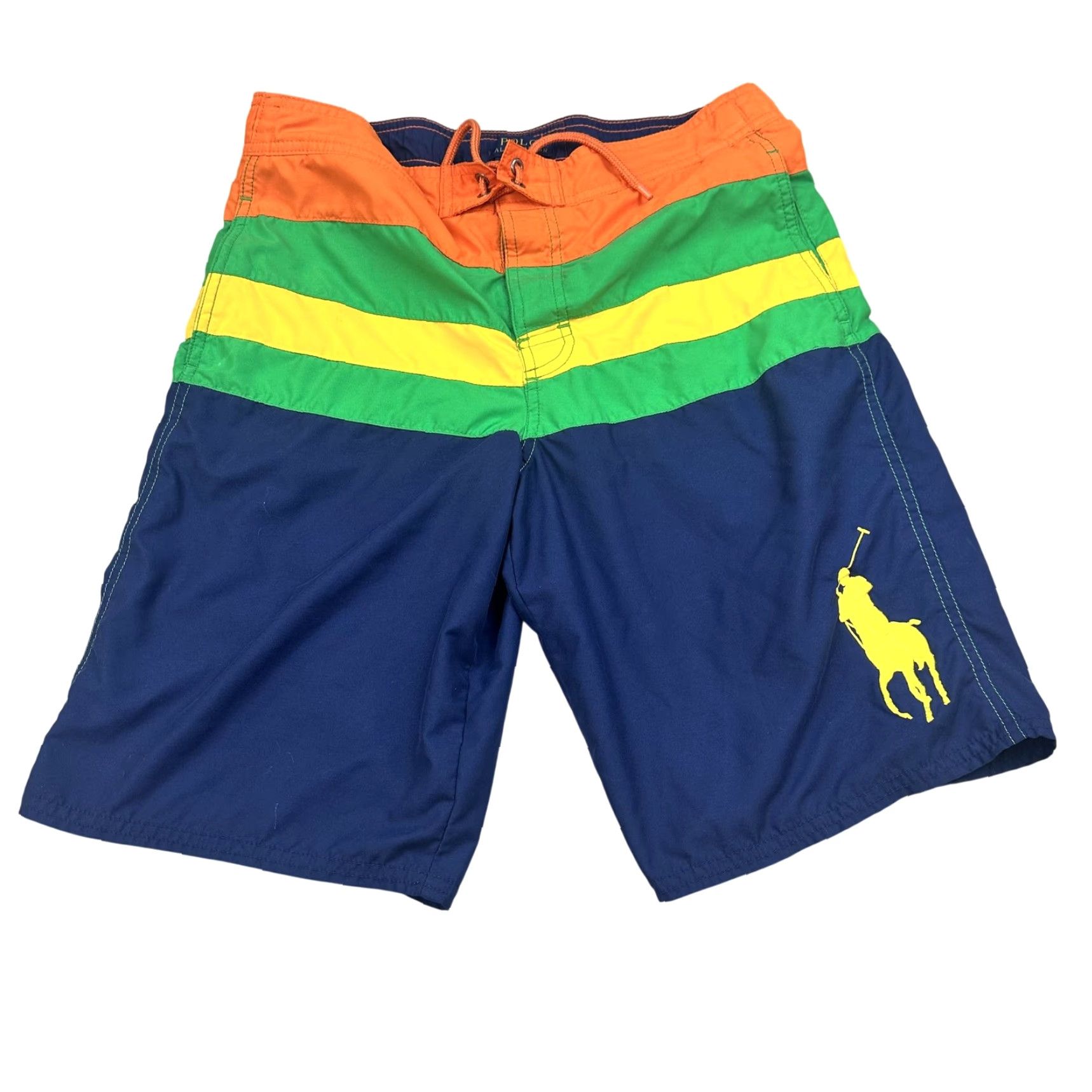 Polo Ralph Lauren Polo Ralph Lauren Swim Trunks L 14/16 Multicolor Board Shorts Logo Polo Player Blue Quick Dry Drawstring Elastic Waist 100% Polyester Mens Size US L / EU 52-54 / 3 - 2 Thumbnail