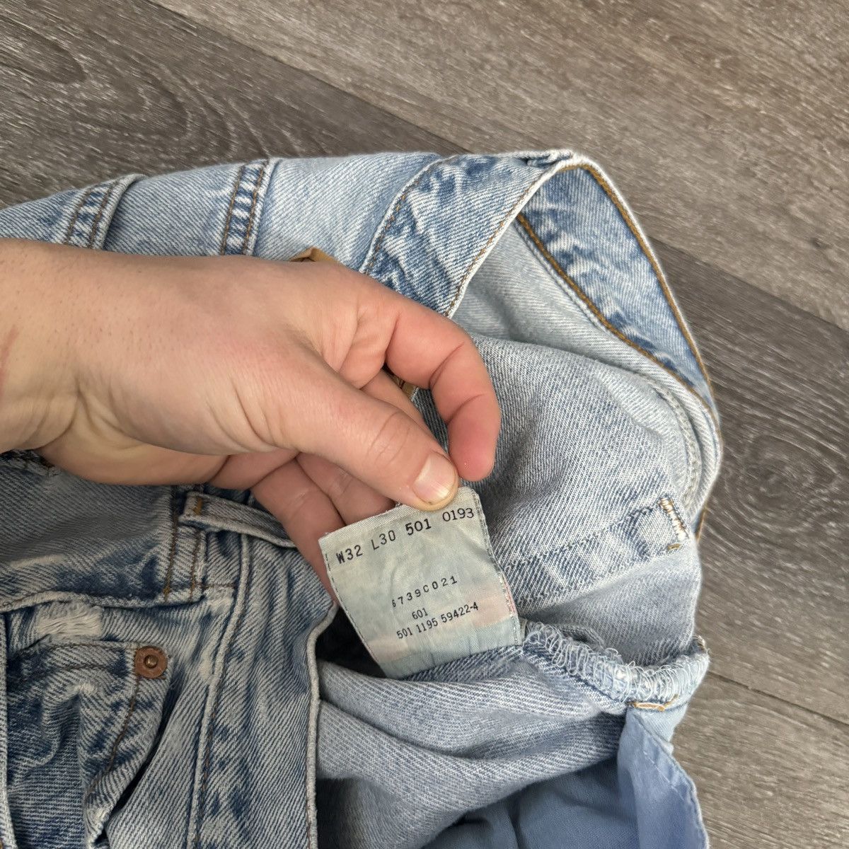 Japanese Brand × Levi's × Vintage Vintage 90s Levi’s 501XX button fly light wash jeans Size US 30 / EU 46 - 5 Thumbnail