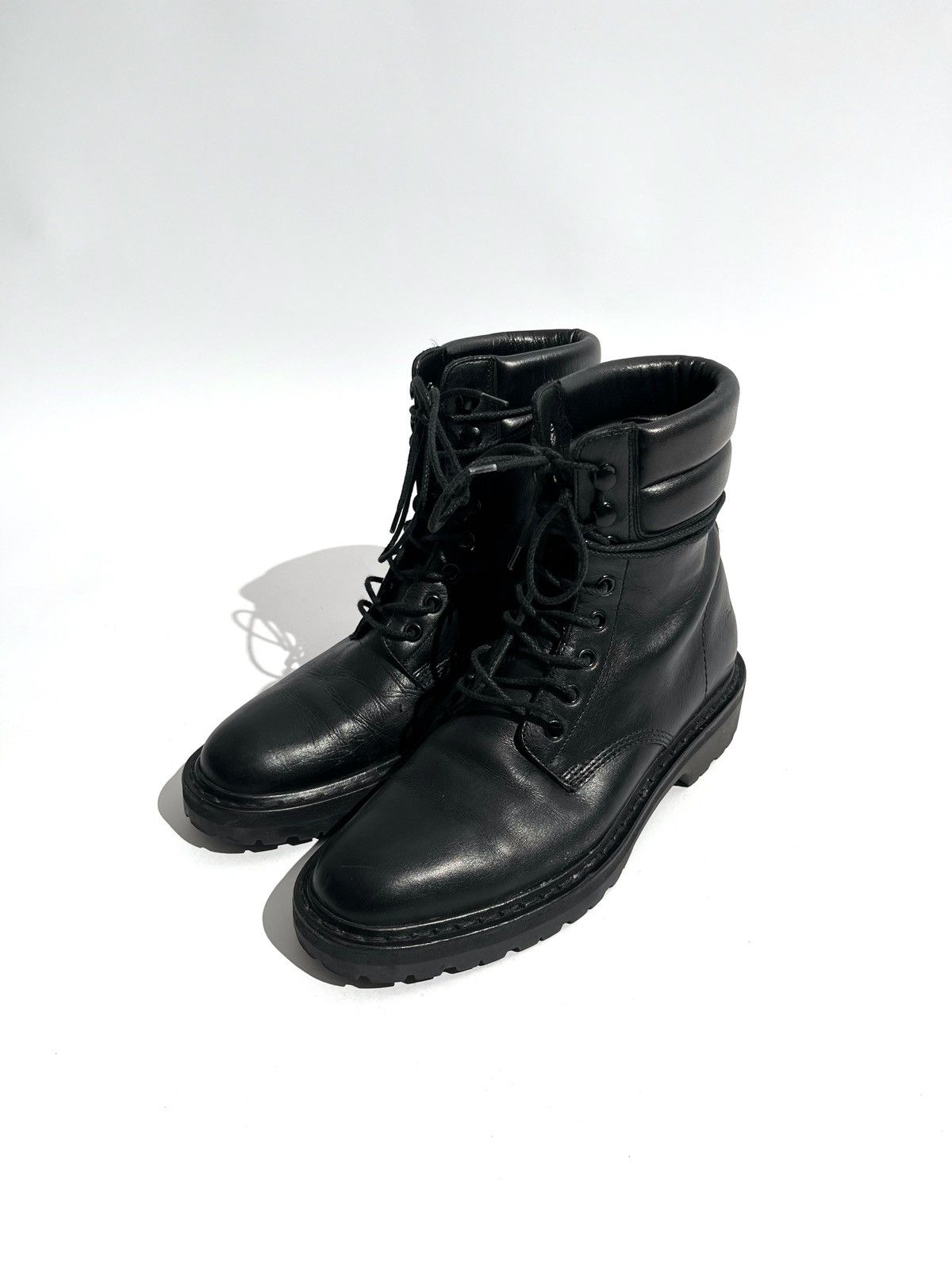 Saint Laurent Paris FW15 Saint Laurent Paris Leather Combat Boots by Hedi Size US 6.5 / EU 39-40 - 2 Thumbnail