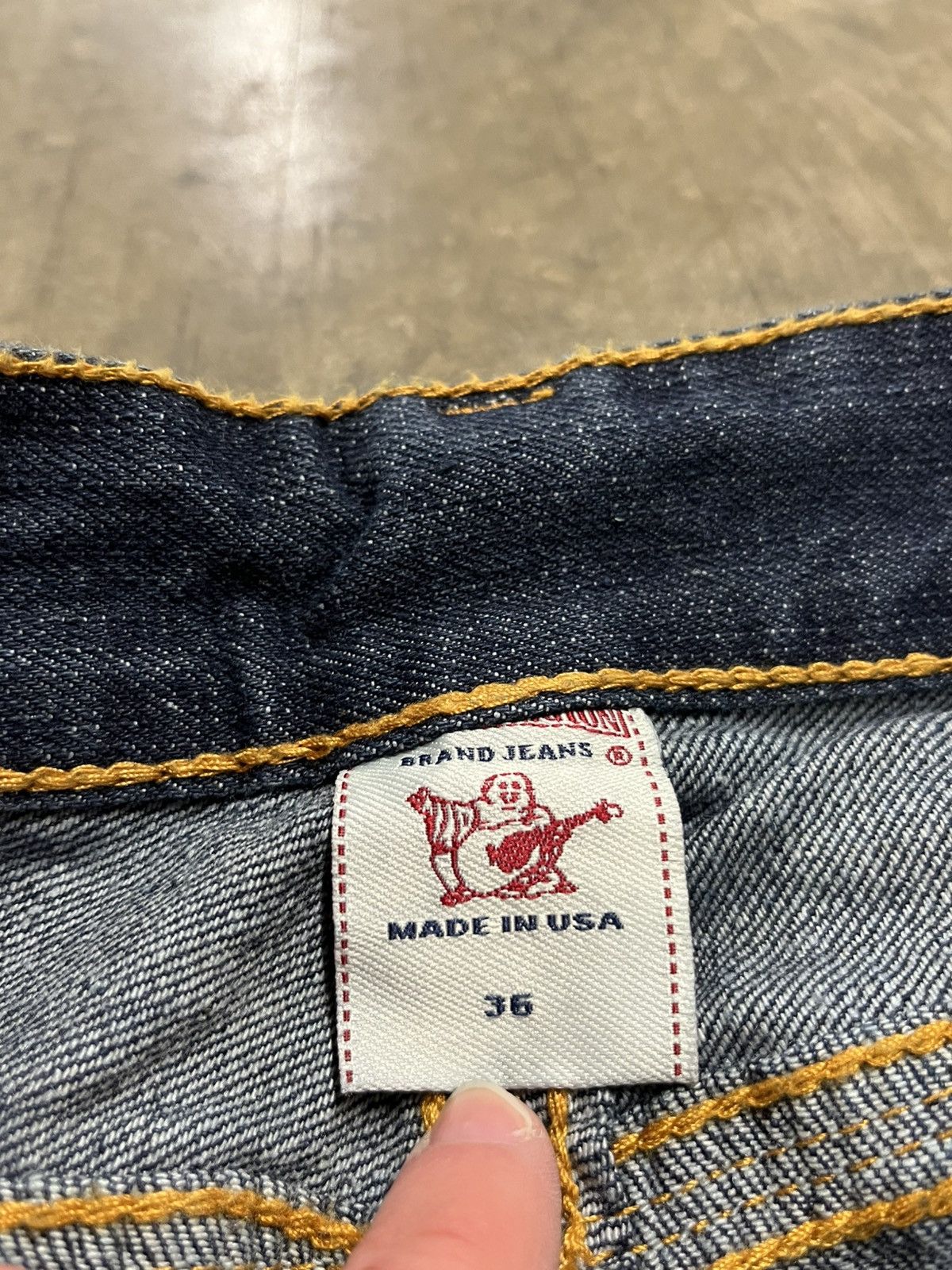 True Religion × Vintage True religion baggy fit wide leg rare denim skater y2k hype Size US 36 / EU 52 - 13 Thumbnail