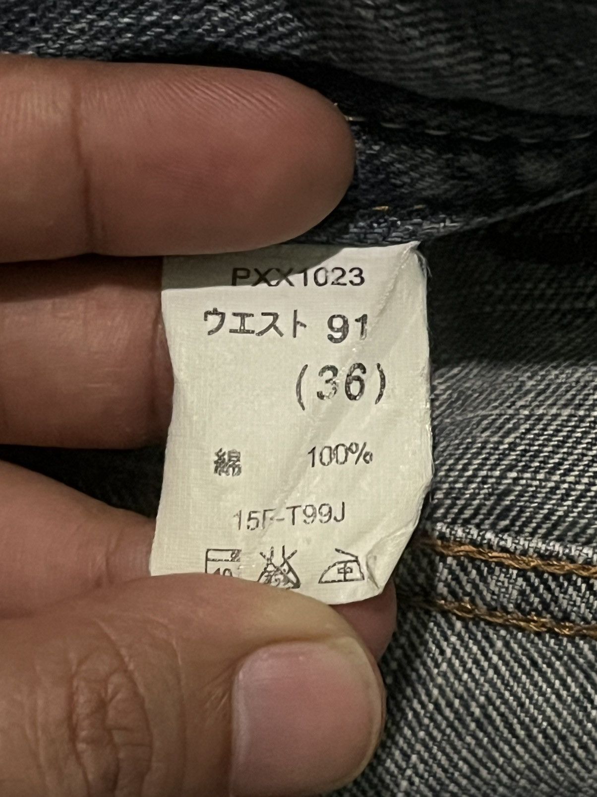 Japanese Brand Vintage Japanese Brand GL Heart Blue Washed Baggy Leg Jeans Size US 36 / EU 52 - 17 Thumbnail