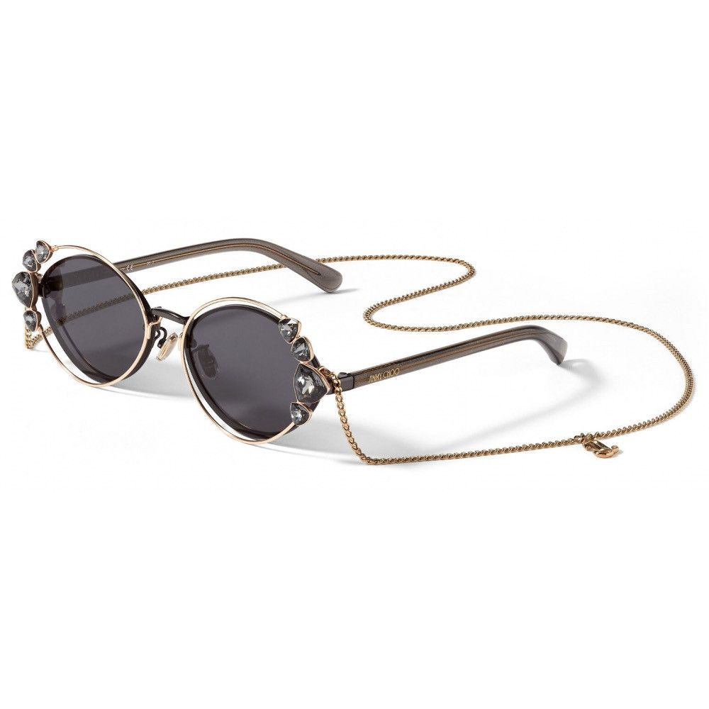 Jimmy Choo JIMMY CHOO SHINE/S 2M2M IR With Chain Black Ruthenium Size ONE SIZE - 3 Thumbnail